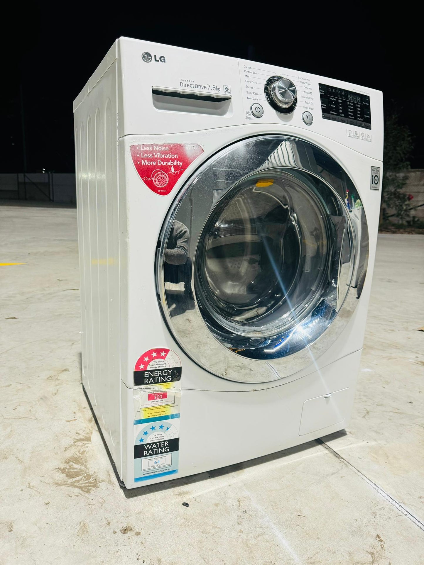 **LG 7.5 KGS FRONT LOADER WASHING MACHINE**