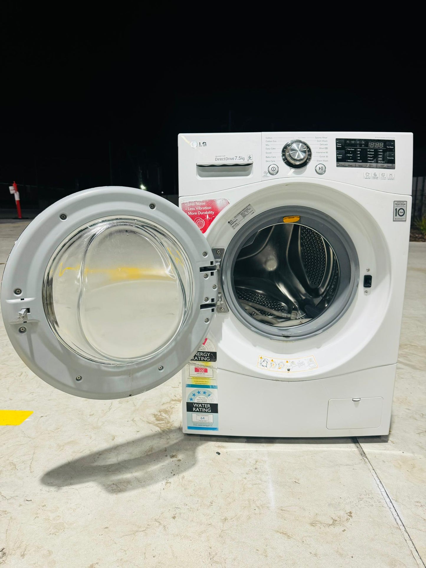 **LG 7.5 KGS FRONT LOADER WASHING MACHINE**