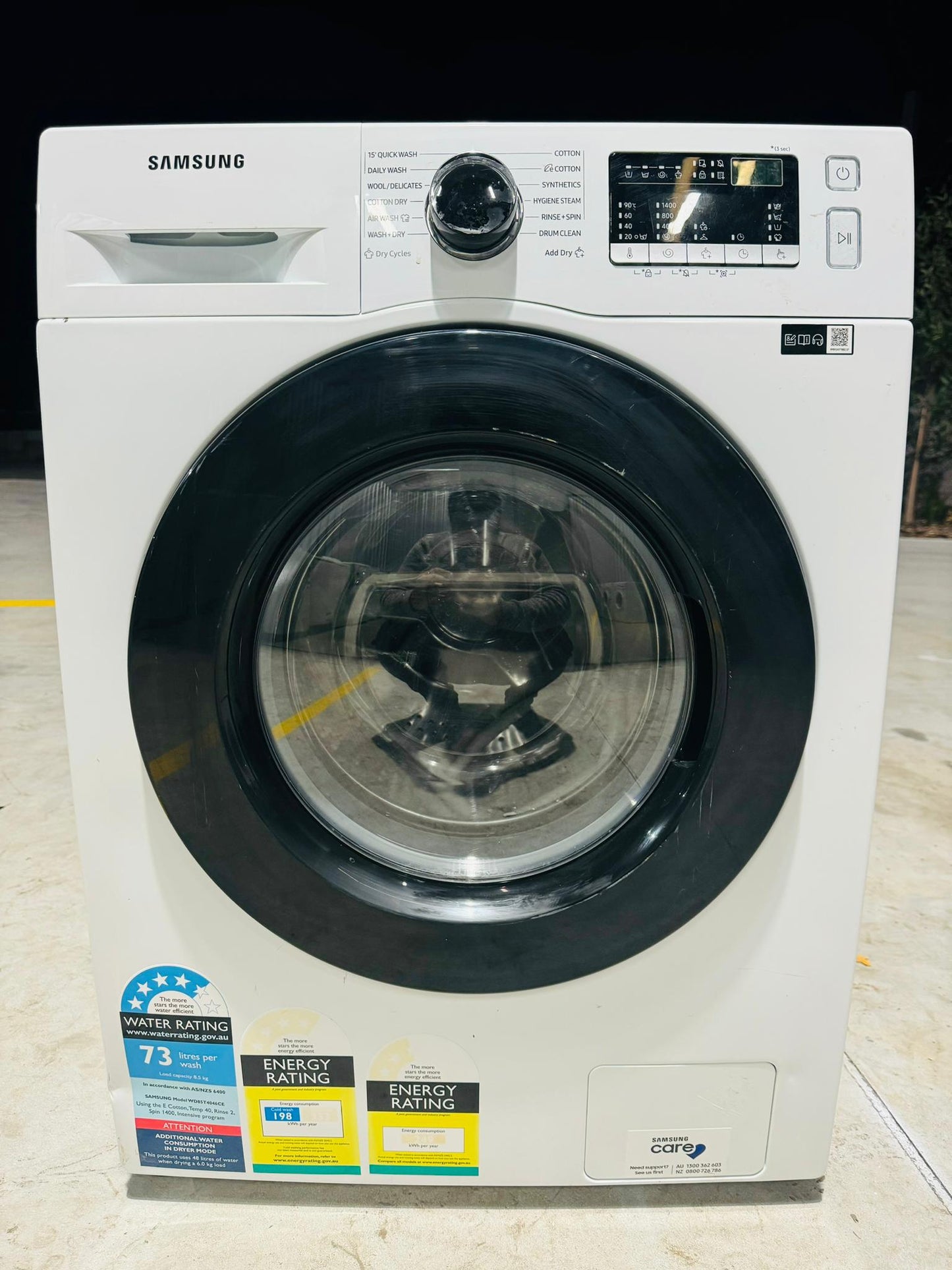 **SAMSUNG 8.5 KGS FRONT LOADER WASHING MACHINE**