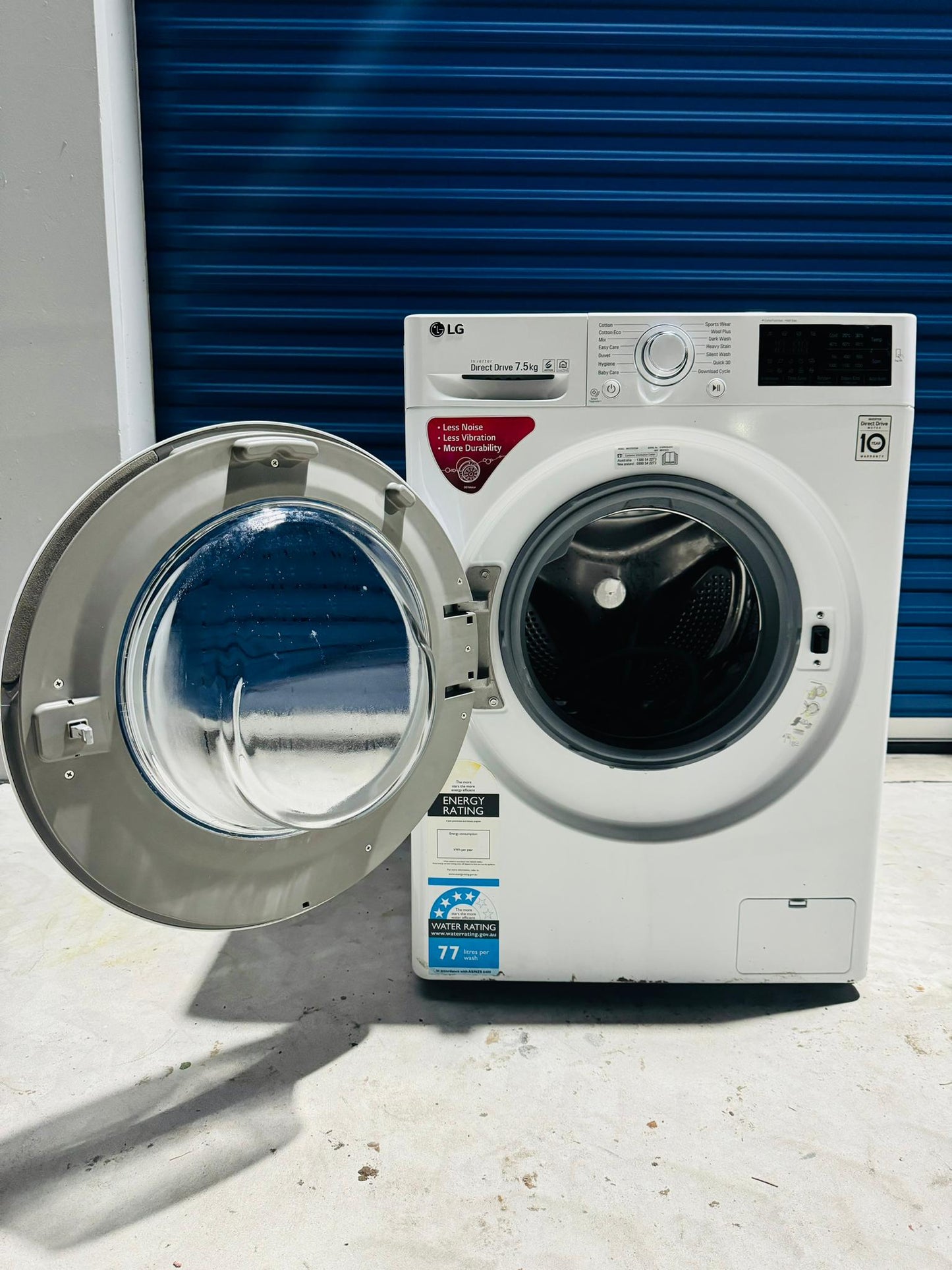 **LG 7.5KGS FRONT LOADER WASHING MACHINE**