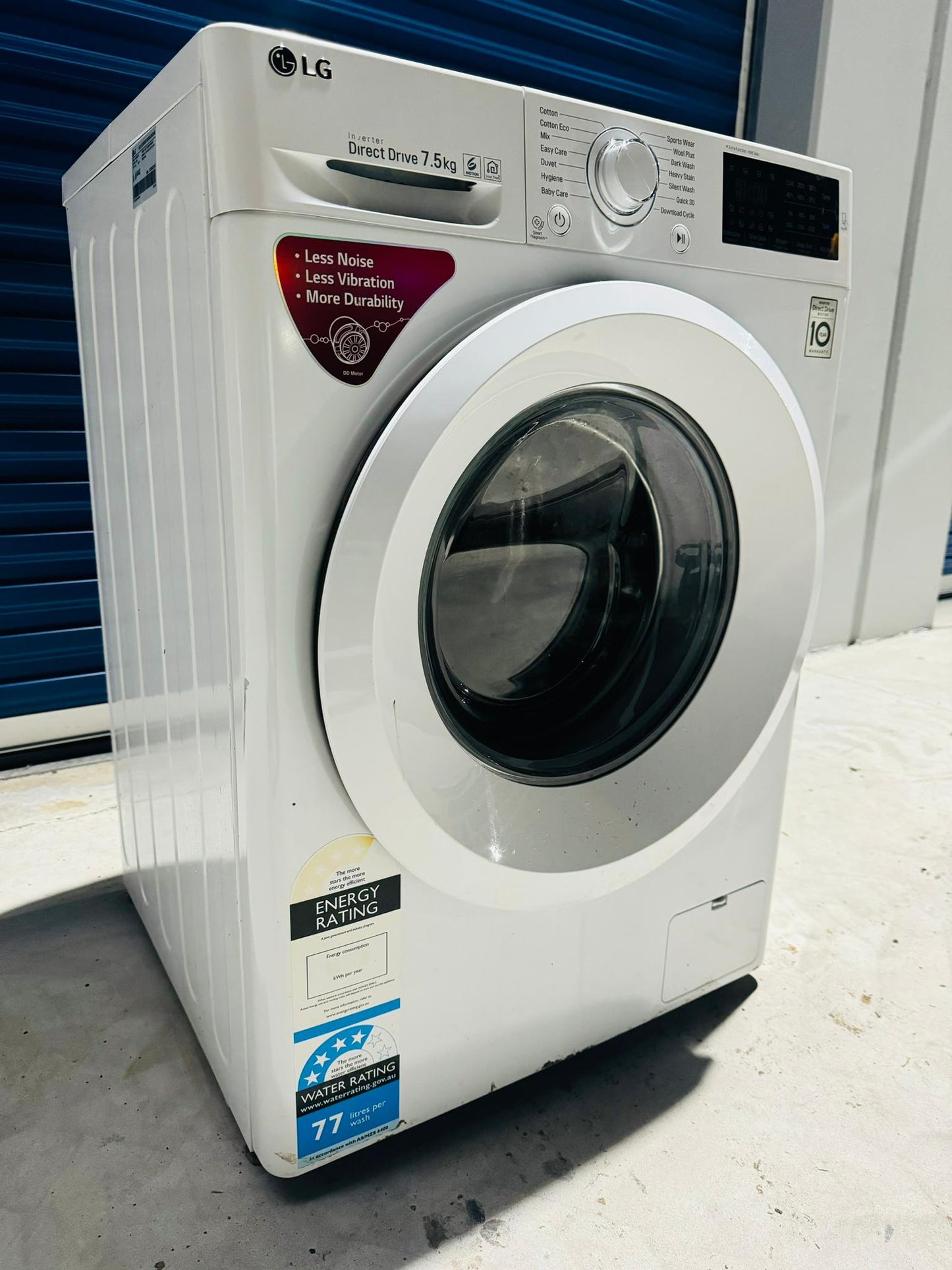 **LG 7.5KGS FRONT LOADER WASHING MACHINE**