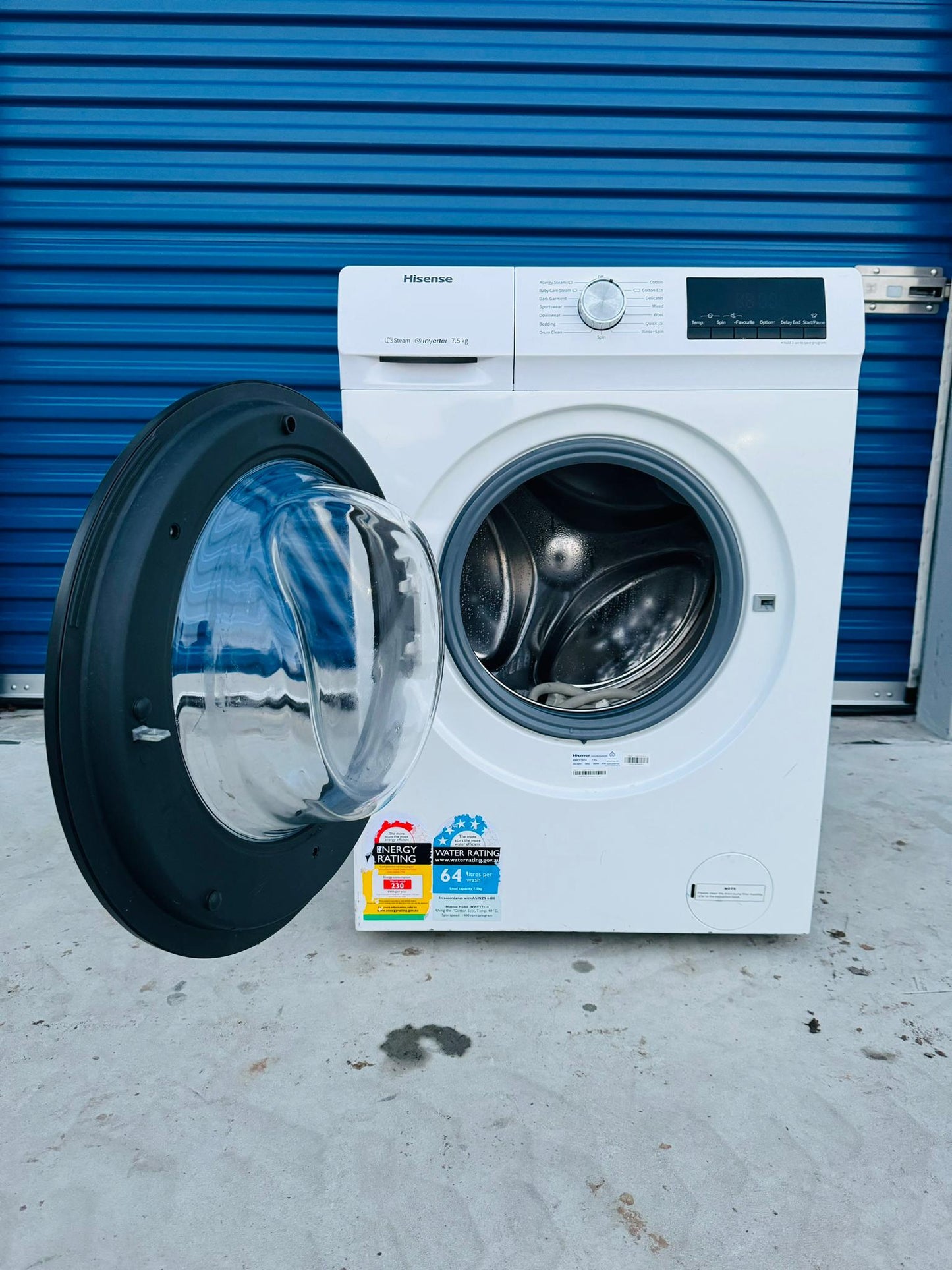 **Hisense 7.5 KGS FRONT LOADER WASHING MACHINE**