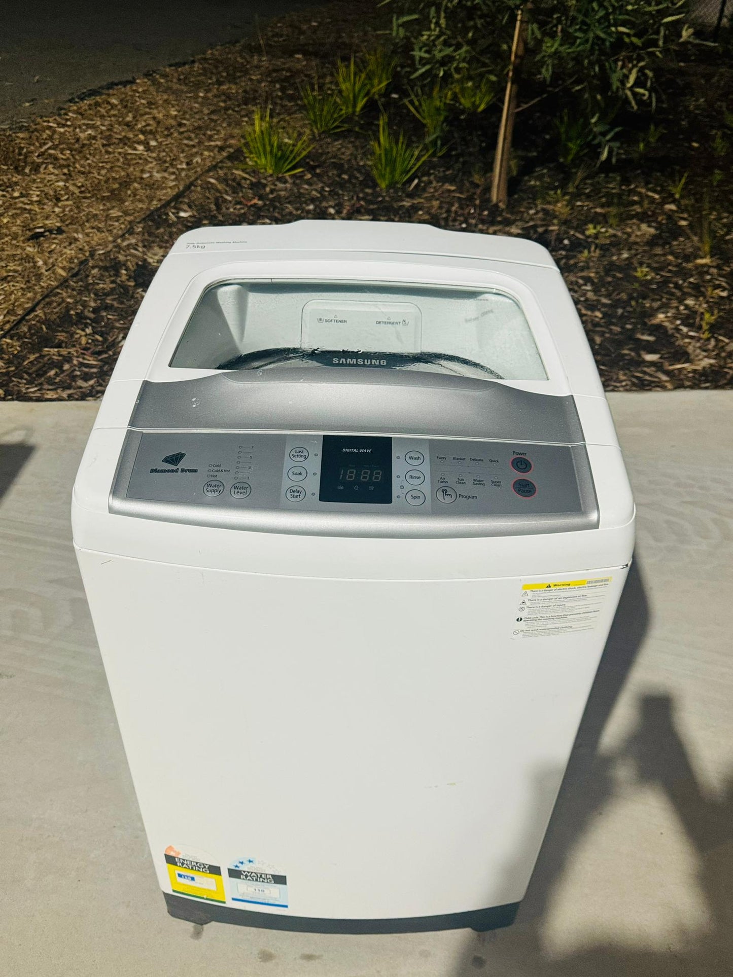 **SAMSUNG 7.5KGS TOP LOADER WASHING MACHINE**