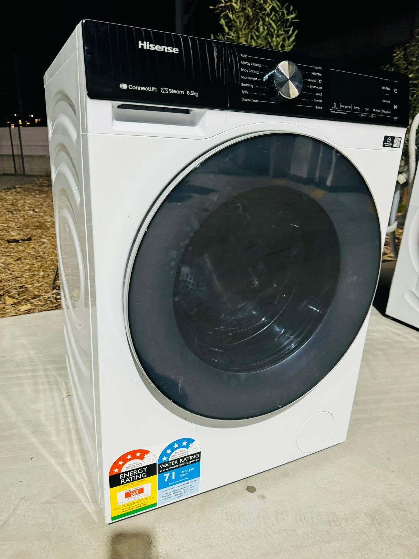 **HISENSE 8.5KGS FRONT LOADER WASHING MACHINE**