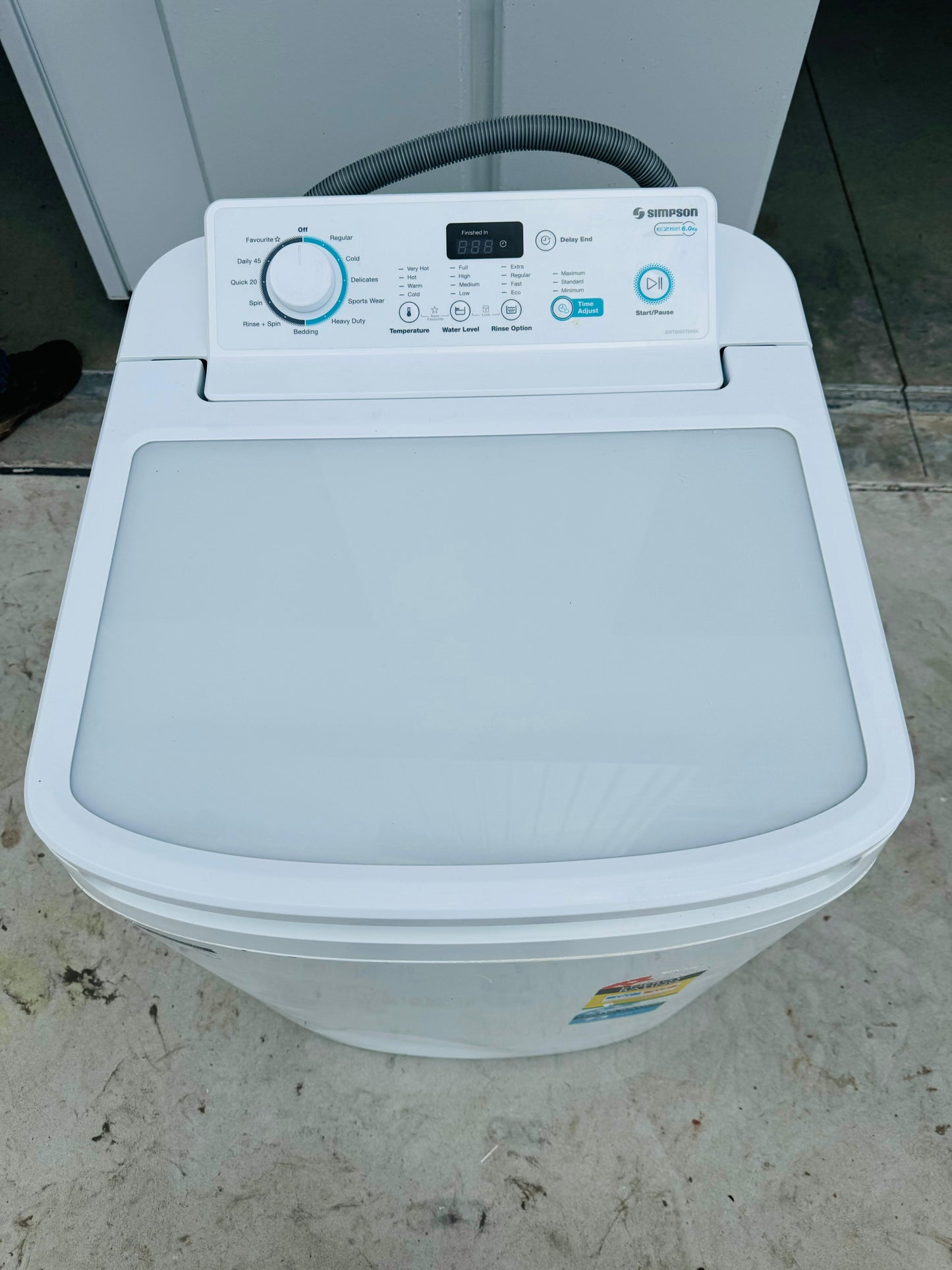 **SIMPSON 6KGS EZI SET TOP LOADER WASHING MACHINE**