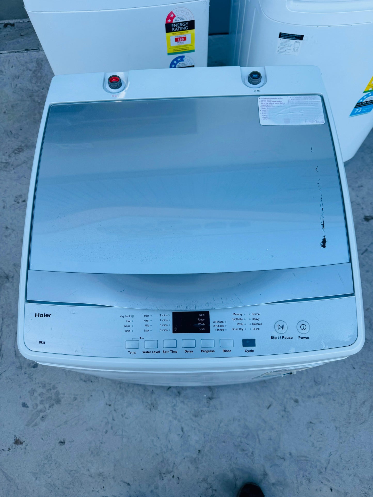 **HAIER 8KGS TOP LOADER WASHING MACHINE**