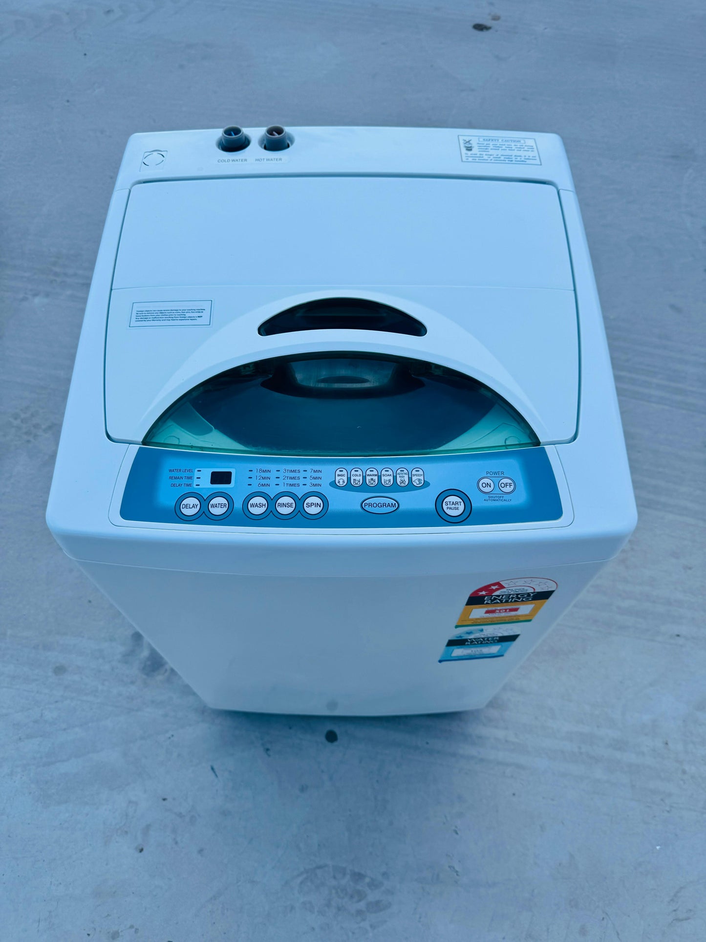 **TEMPO 6KGS TOP LOADER WASHING MACHINE**