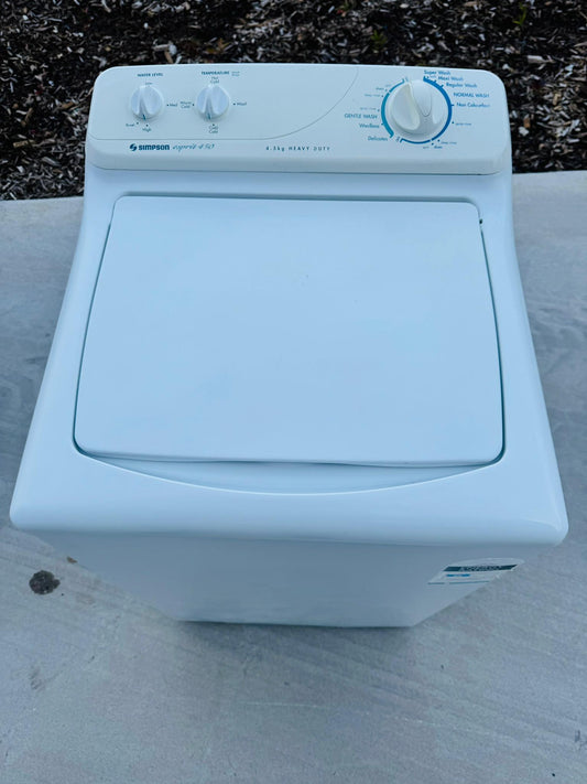 **SIMPSON 4.5KGS TOP LOADER WASHING MACHINE**