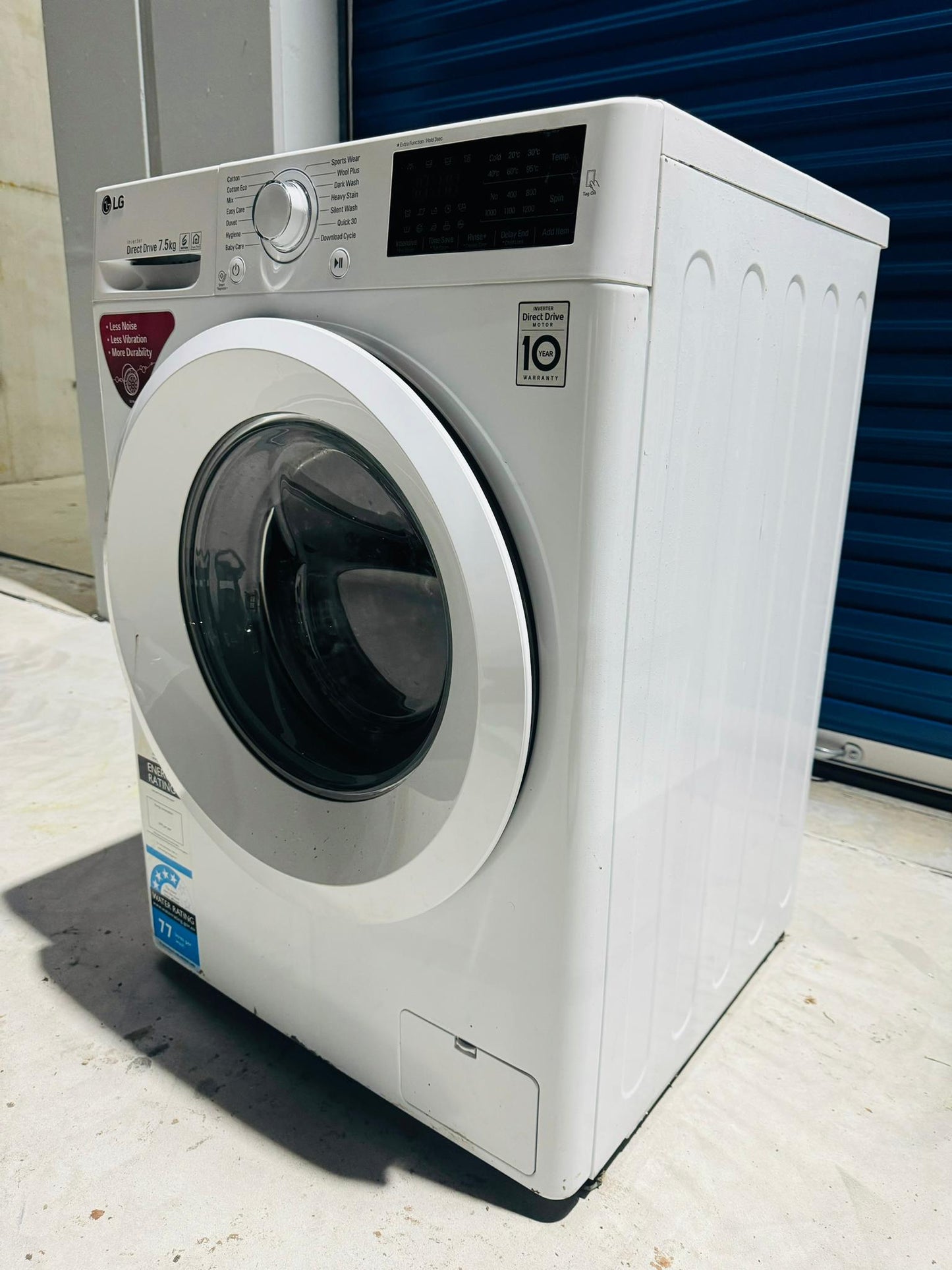 **LG 7.5KGS FRONT LOADER WASHING MACHINE**