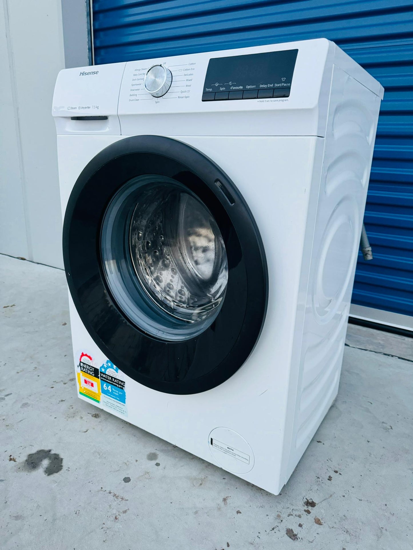 **Hisense 7.5 KGS FRONT LOADER WASHING MACHINE**