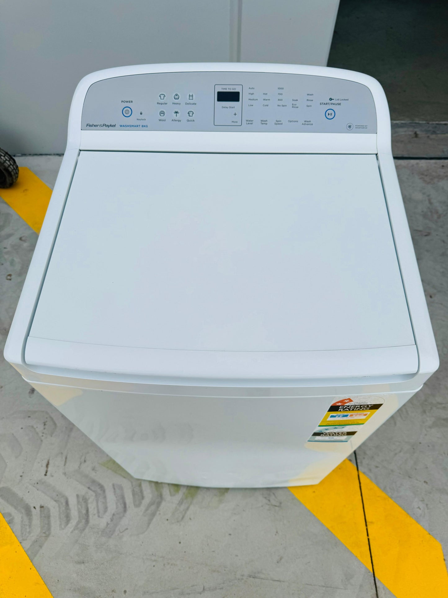 FISHER & PAYKEL 8KGS  TOP LOADER WASHING MACHINE