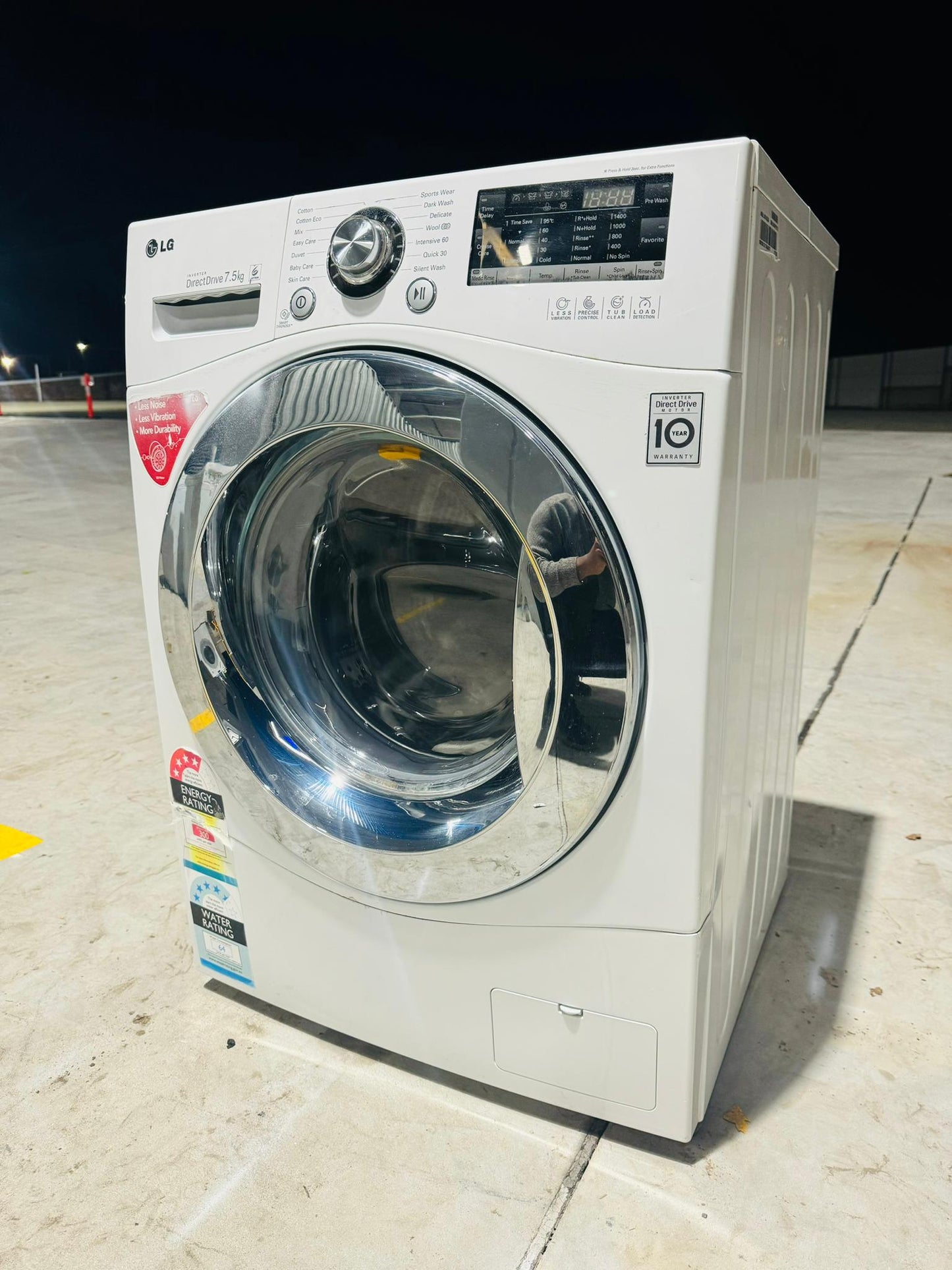 **LG 7.5 KGS FRONT LOADER WASHING MACHINE**