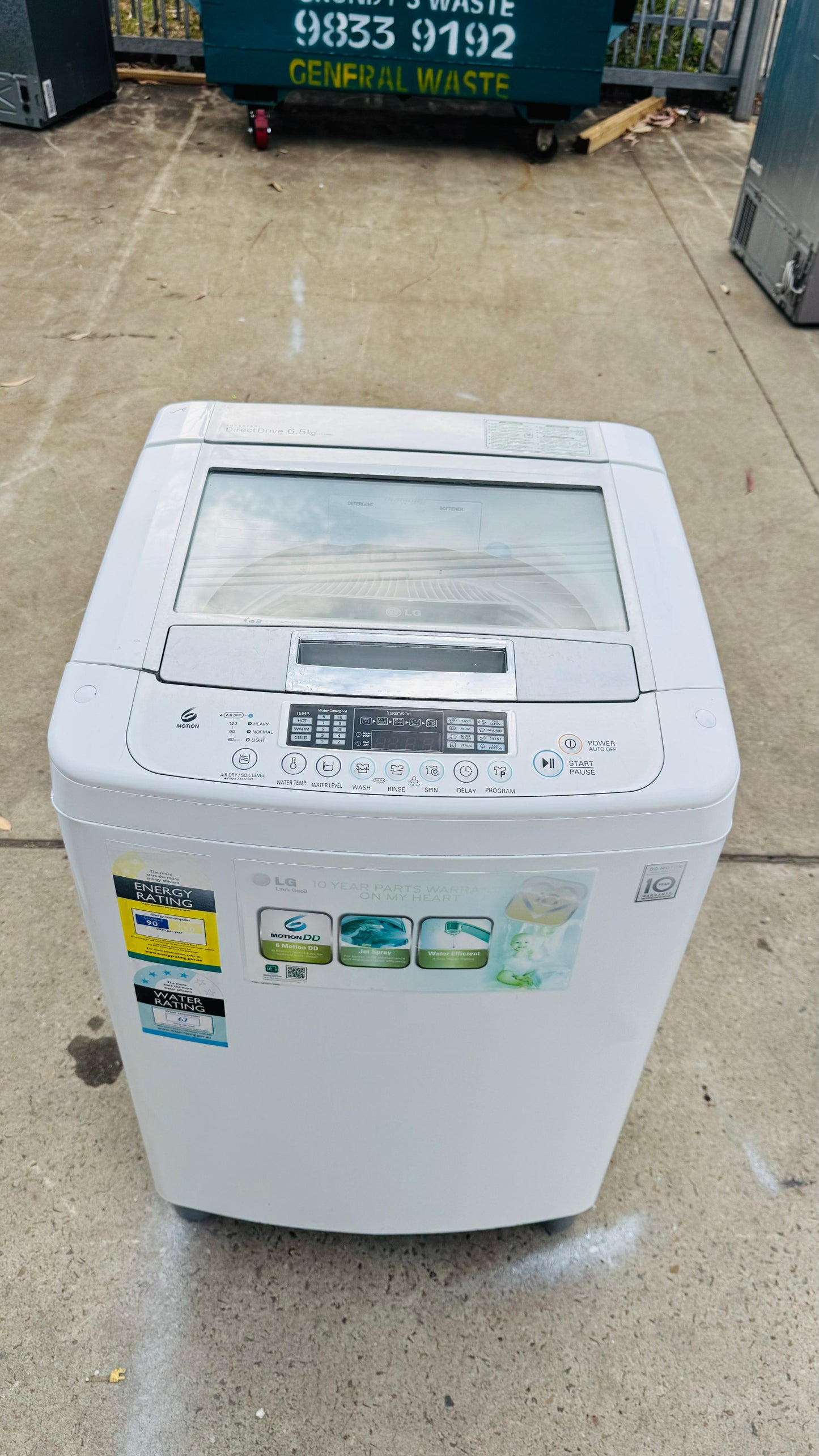LG 6.5KGS TOP LOADER WASHING MACHINE
