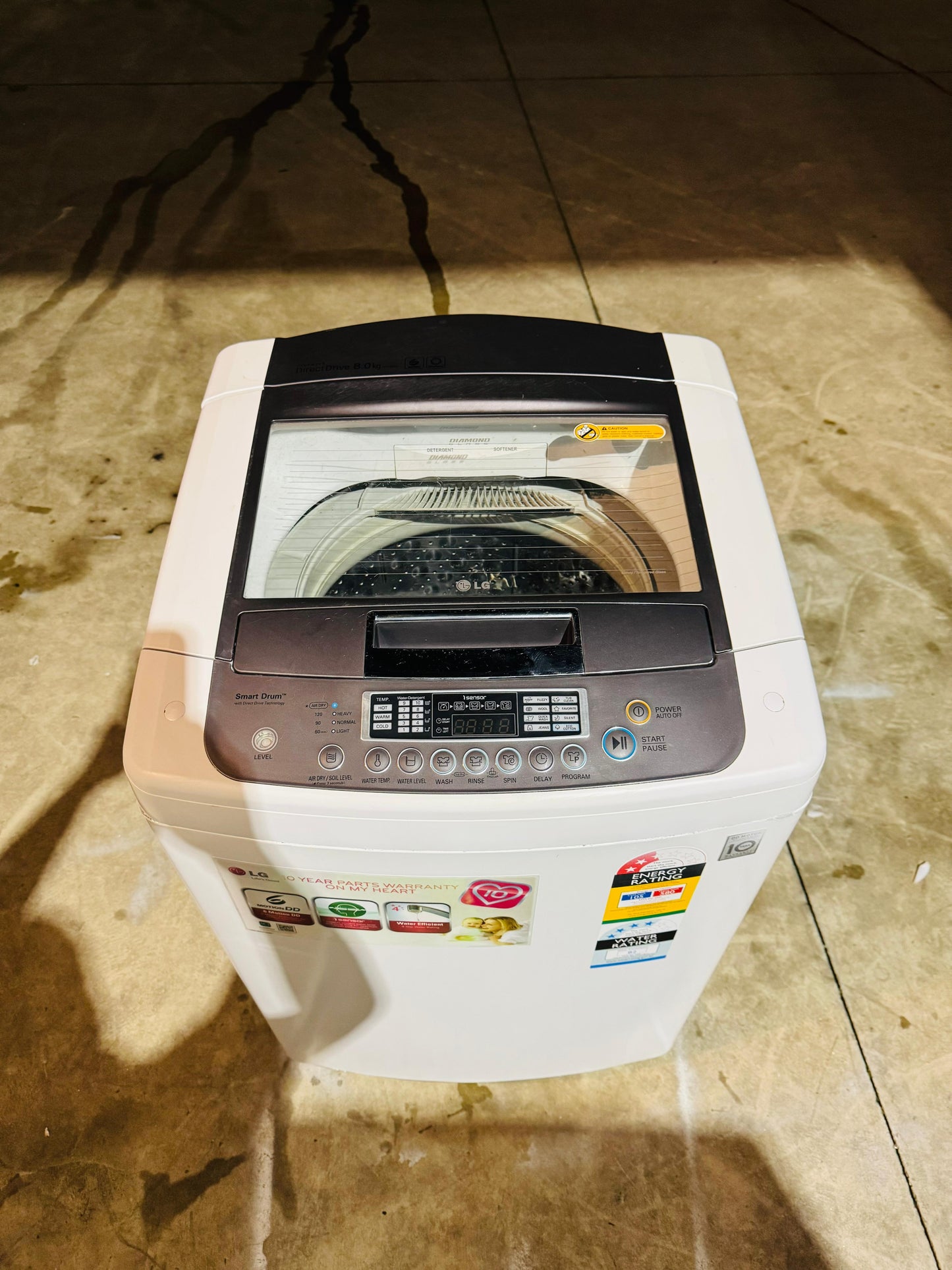 LG 8KGS TOP LOADER WASHING MACHINE