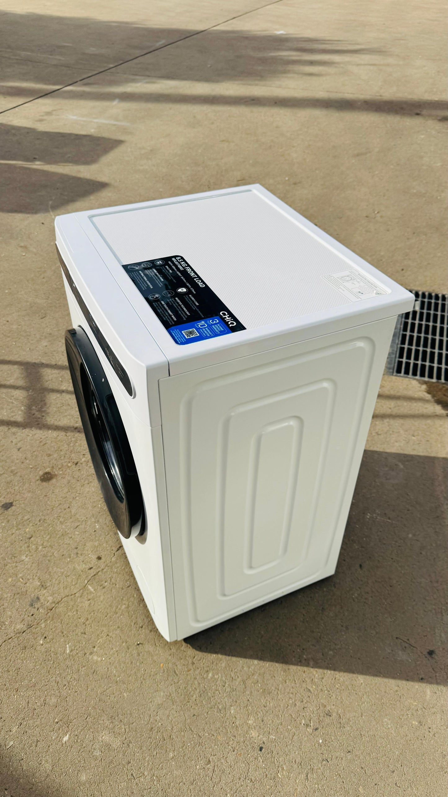 CHIQ 8.5KGS FRONT LOADER WASHING MACHINE