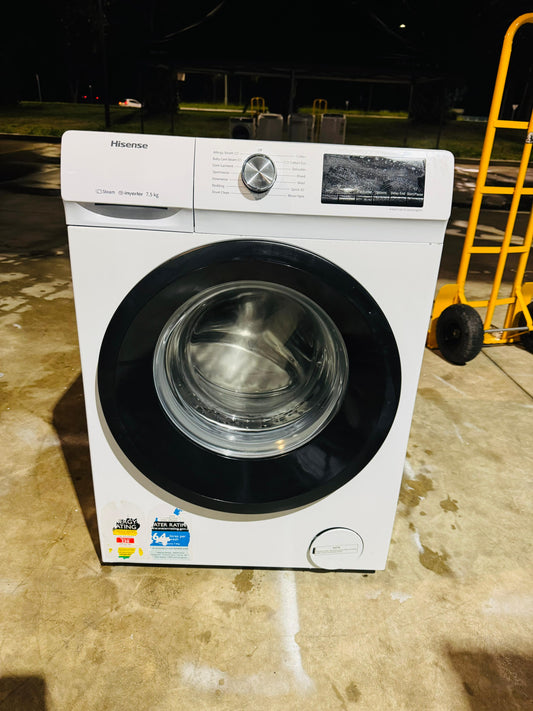 HISENSE 7.5KGS FRONT LOADER WASHING MACHINE