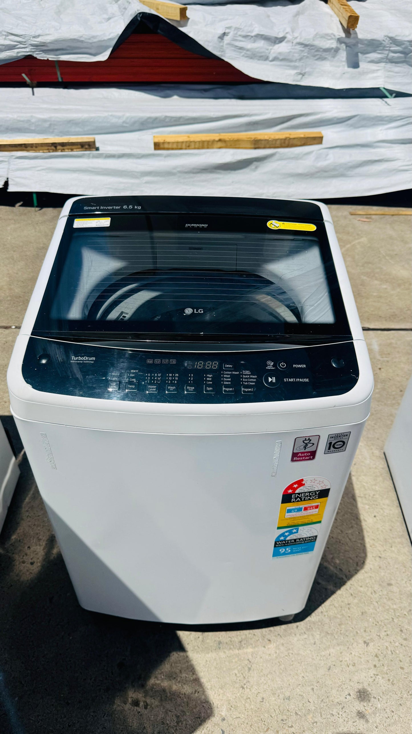 LG 6.5KGS TOP LOADER WASHING MACHINE