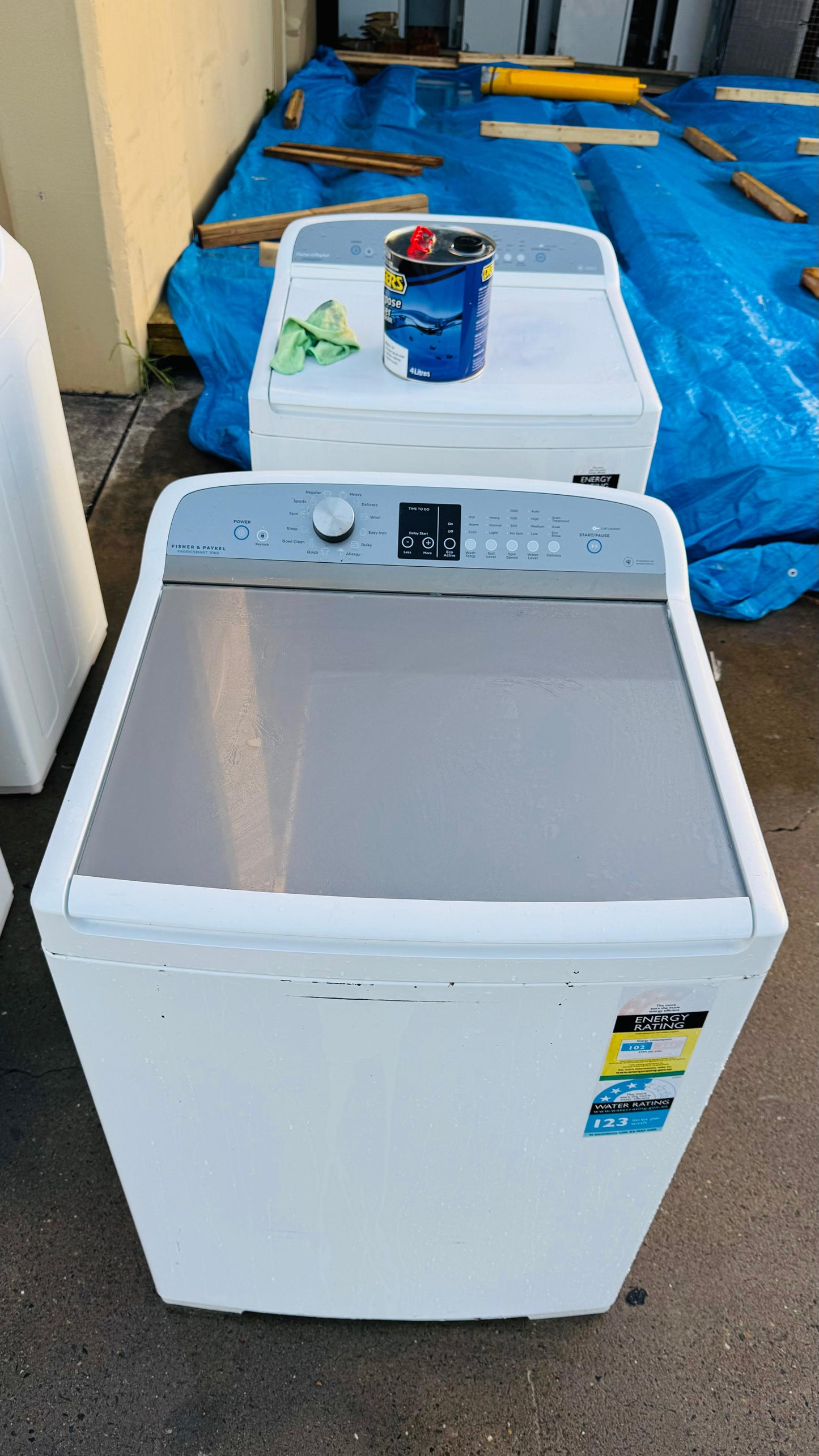 FISHER AND PAYKEL 10KGS TOP LOADER WASHING MACHINE