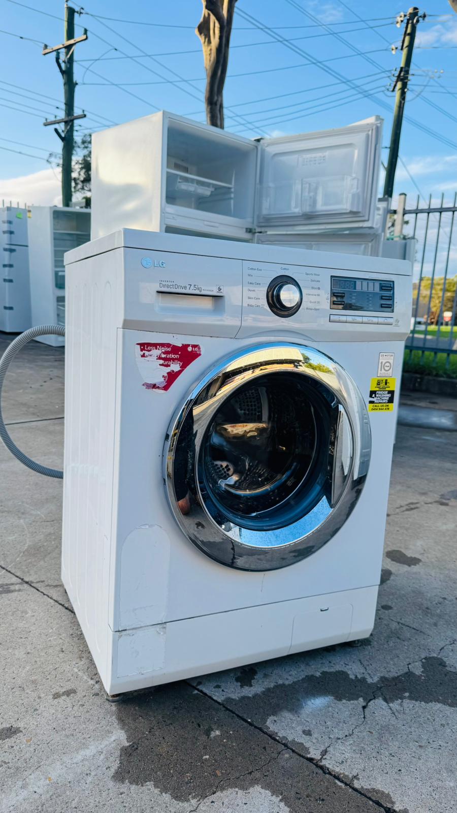 LG 7.5KGS FRONT LOADER WASHING MACHINE