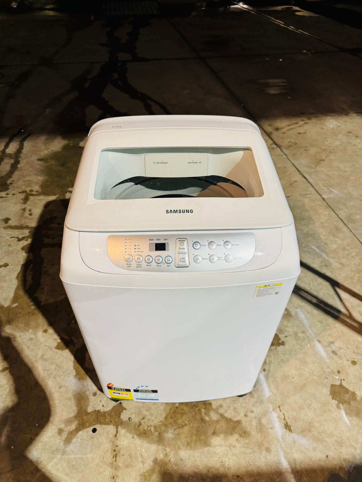 SAMSUNG 6.5KGS TOP LOADER WASHING MACHINE