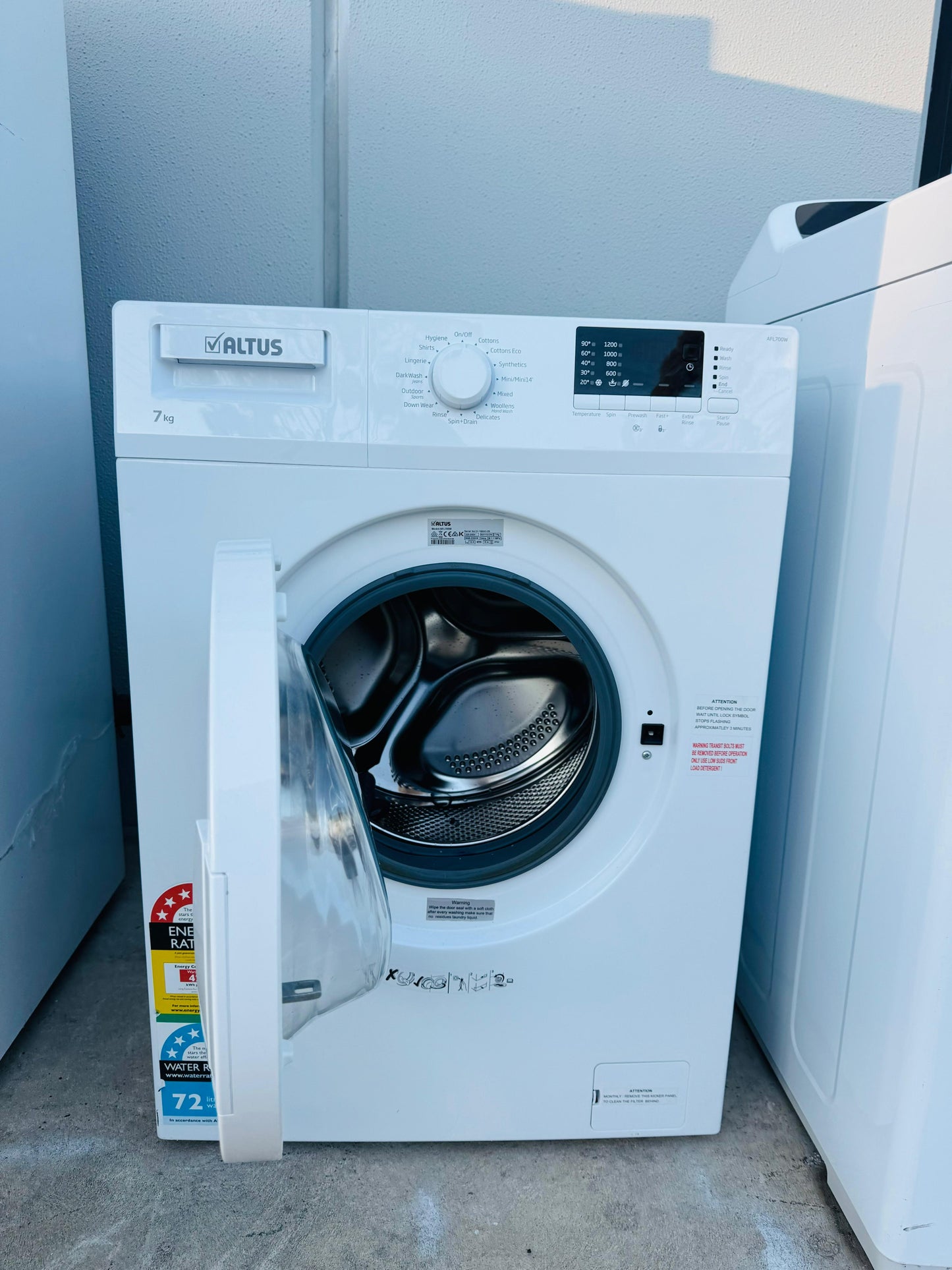 ALTUS 7KGS FRONT LOADER WASHING MACHINE