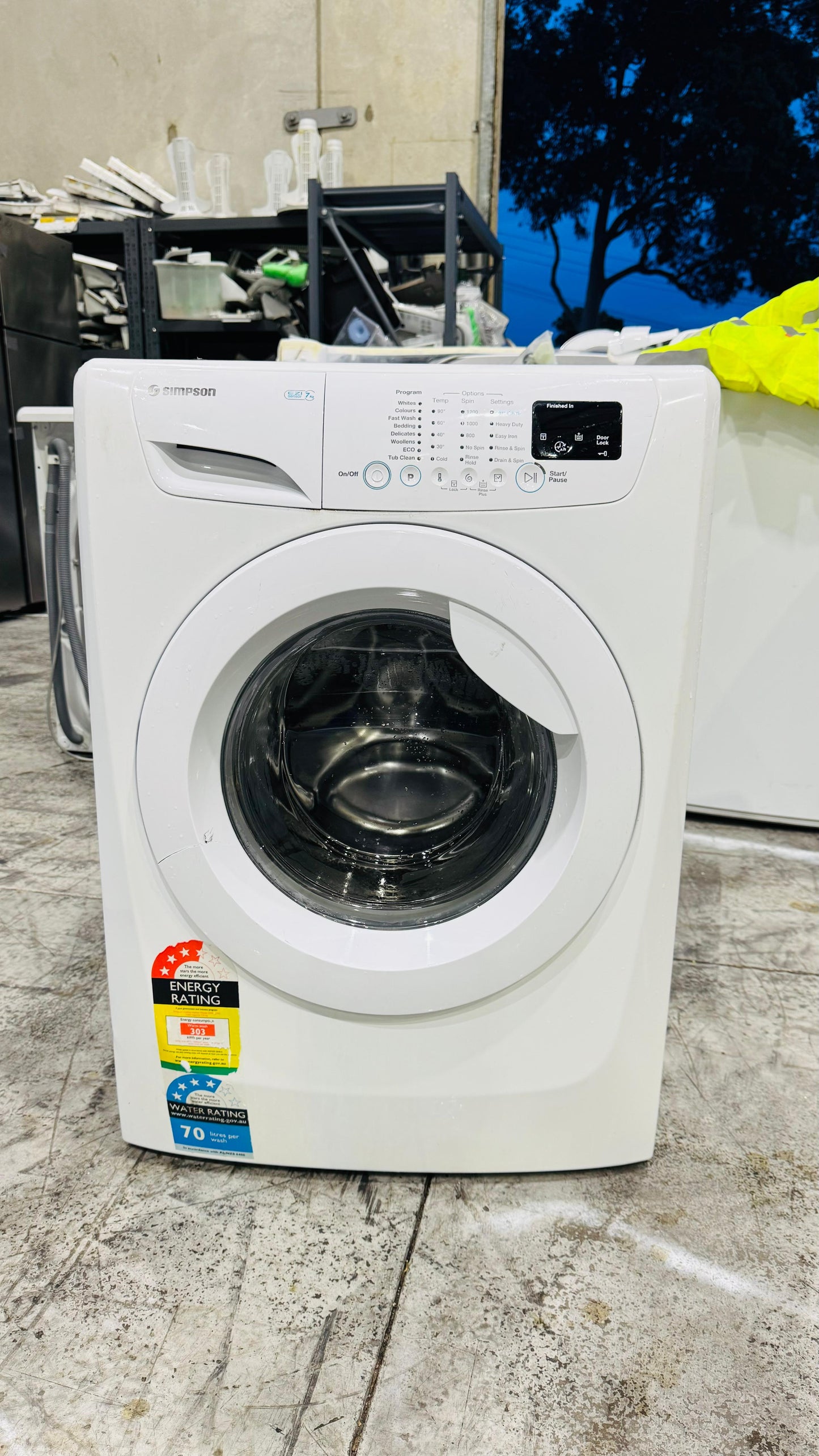 SIMPSON 7KGS FRONT LOADER WASHING MACHINE