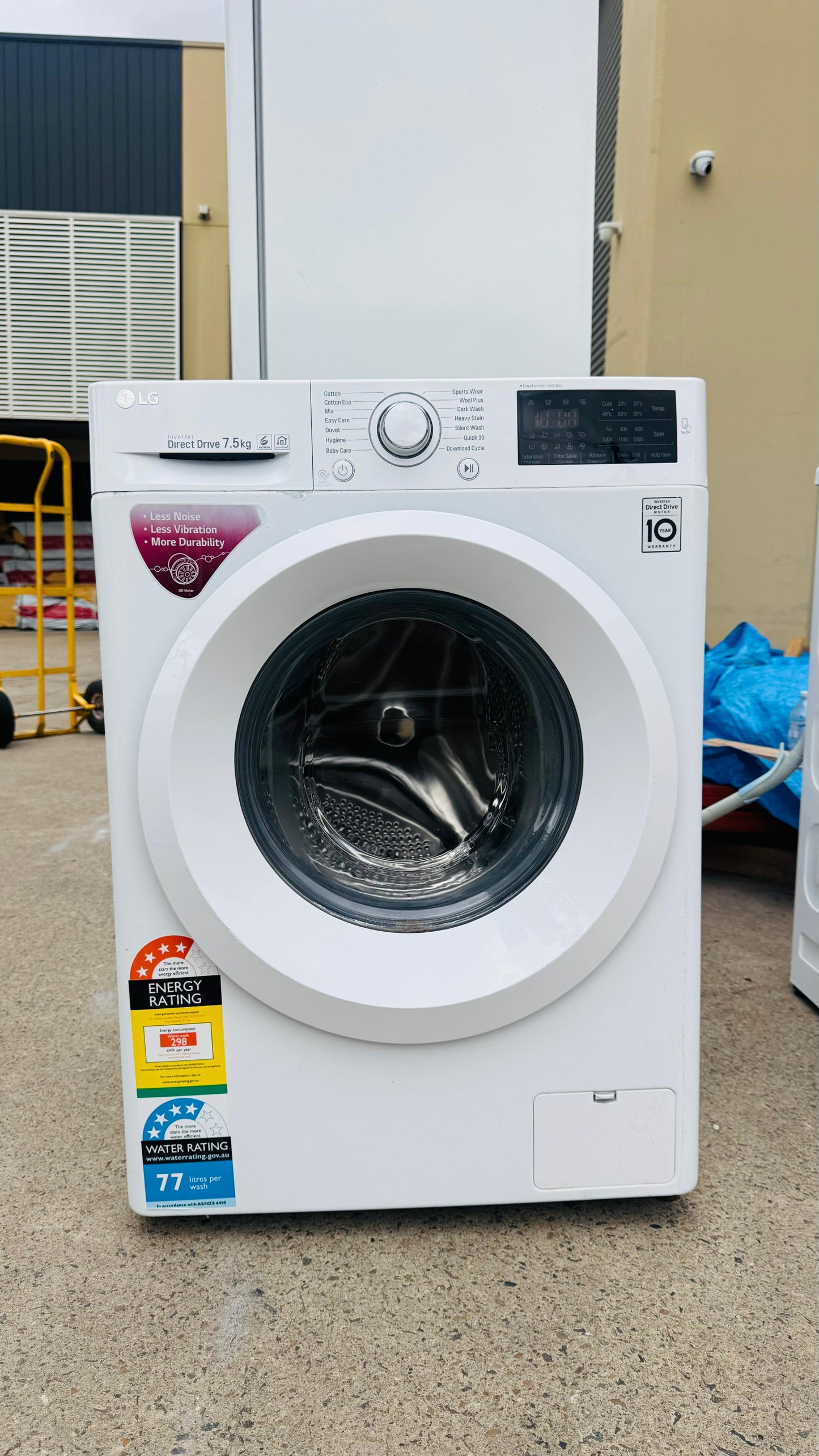 LG 7.5KGS FRONT LOADER WASHING MACHINE