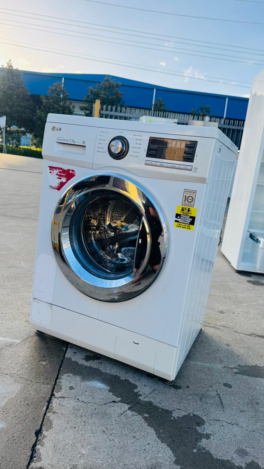 LG 7.5KGS FRONT LOADER WASHING MACHINE