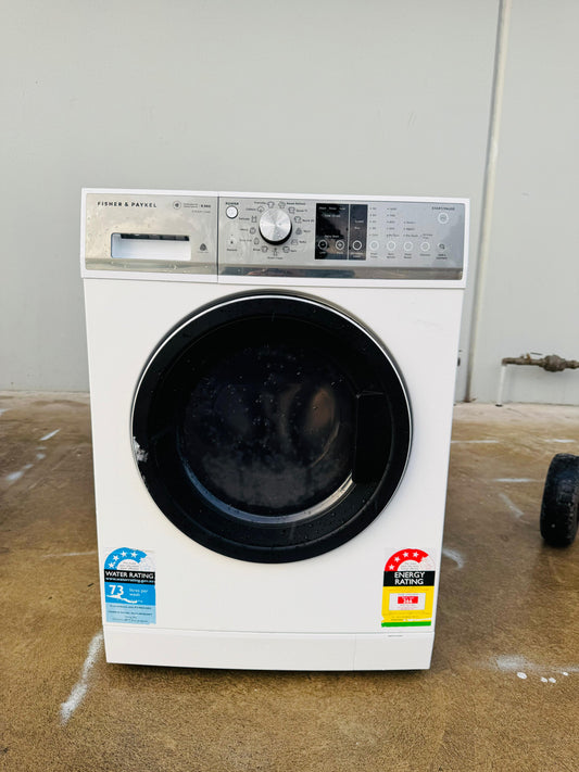 FISHER AND PAYKEL 8.5KGS FRONT LOADER WASHING MACHINE