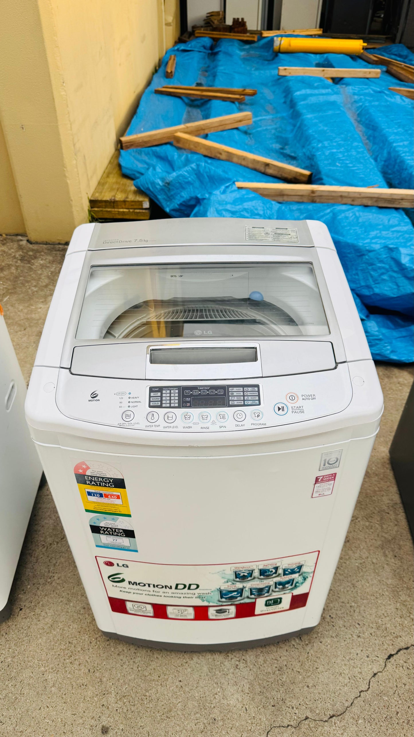 LG 7.5KGS TOP LOADER WASHING MACHINE