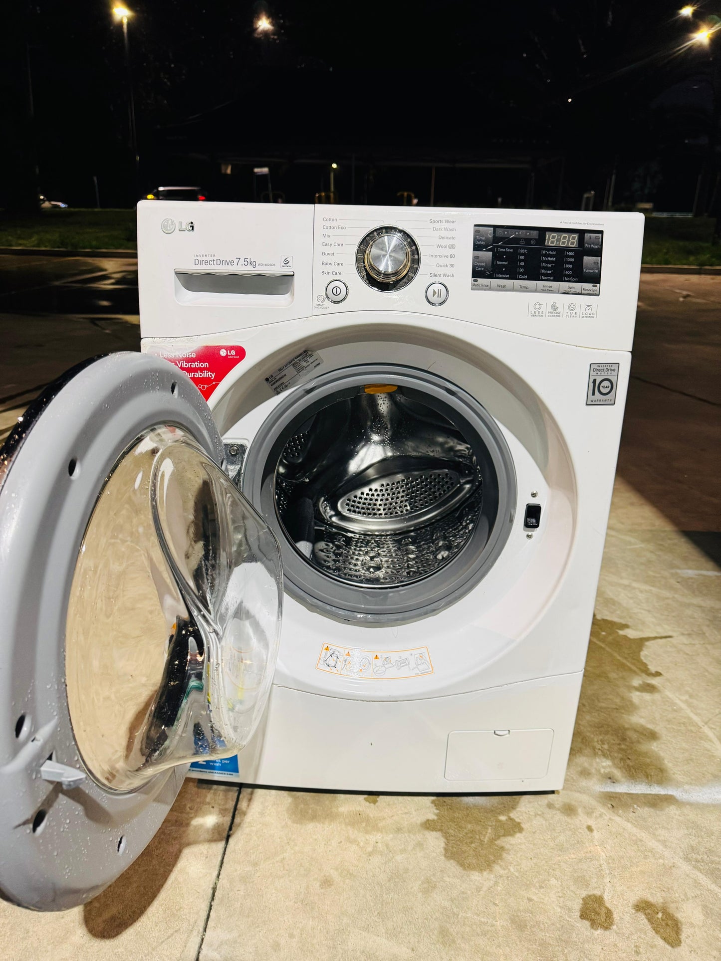 LG 7.5KGS FRONT LOADER WASHING MACHINE
