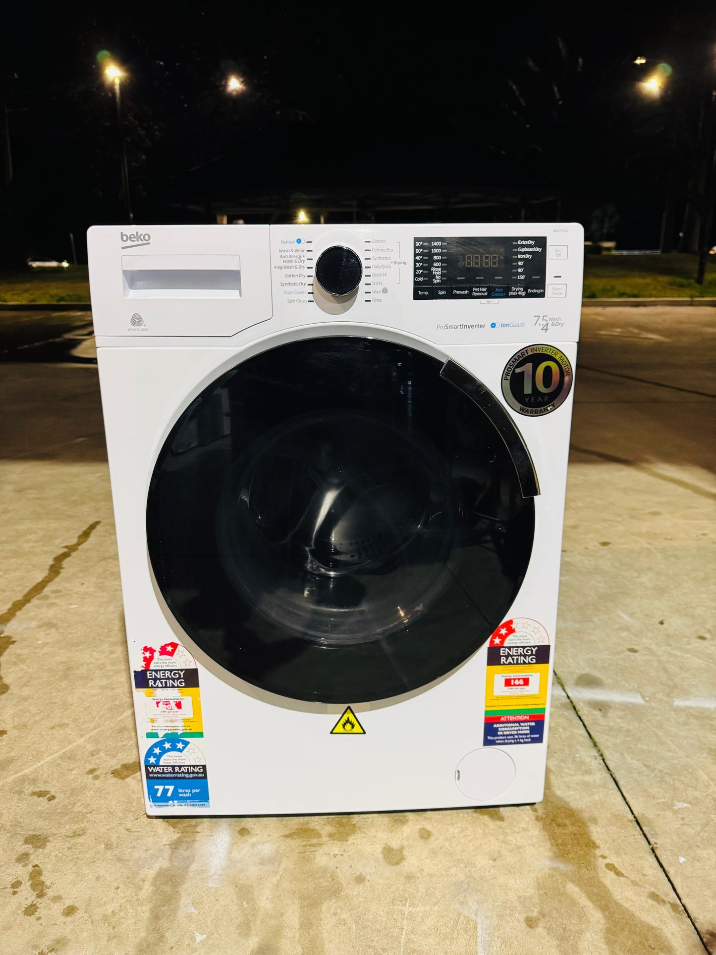 BEKO 7.5 KGS FRONT LOADER WASHINGACHINE