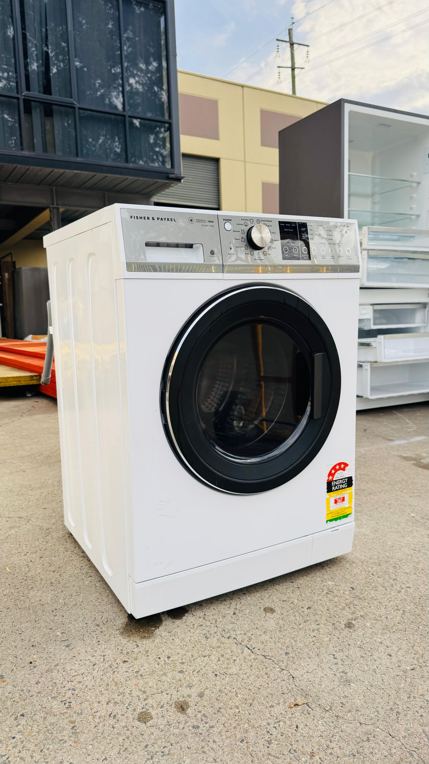 FISHER AND PAYKEL 10KGS FRONT LOADER WASHING MACHINE