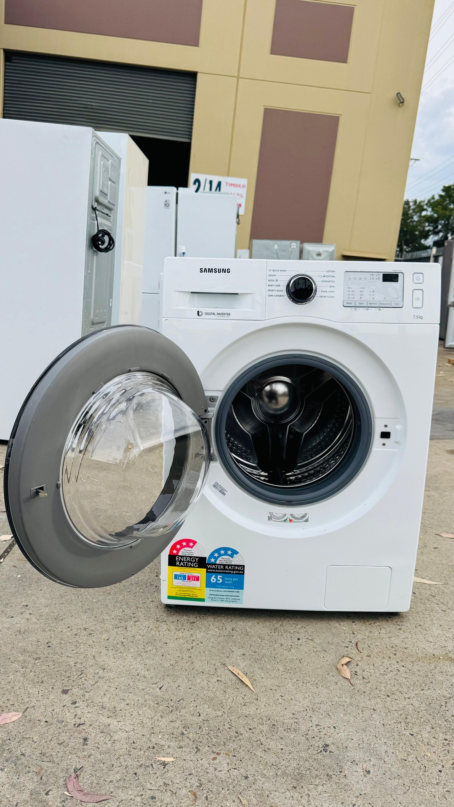 SAMSUNG 7.5KGS FRONT LOADER WASHING MACHINE