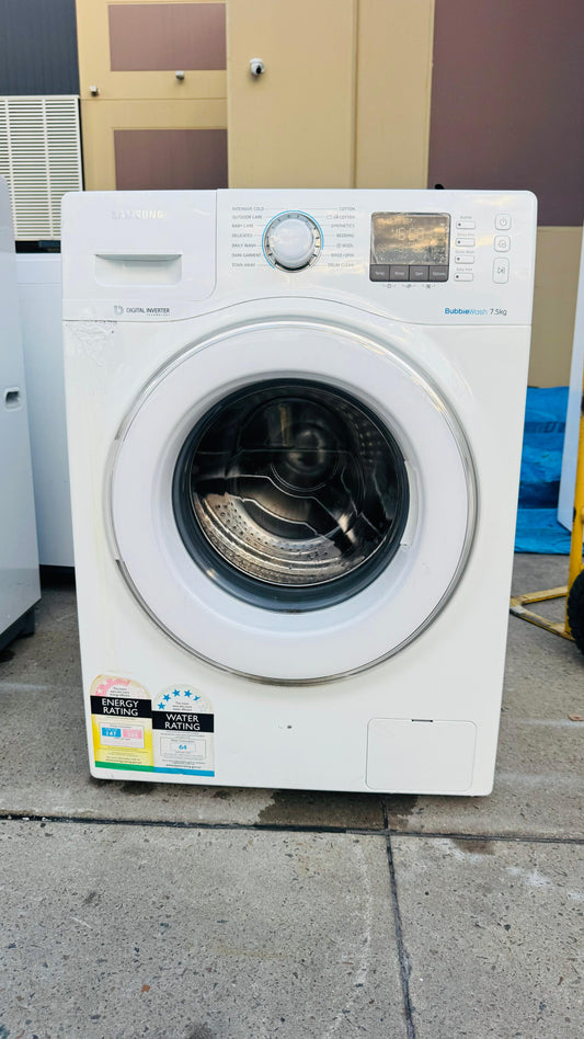 SAMSUNG 7.5KGS FRONT LOADER WASHING MACHINE