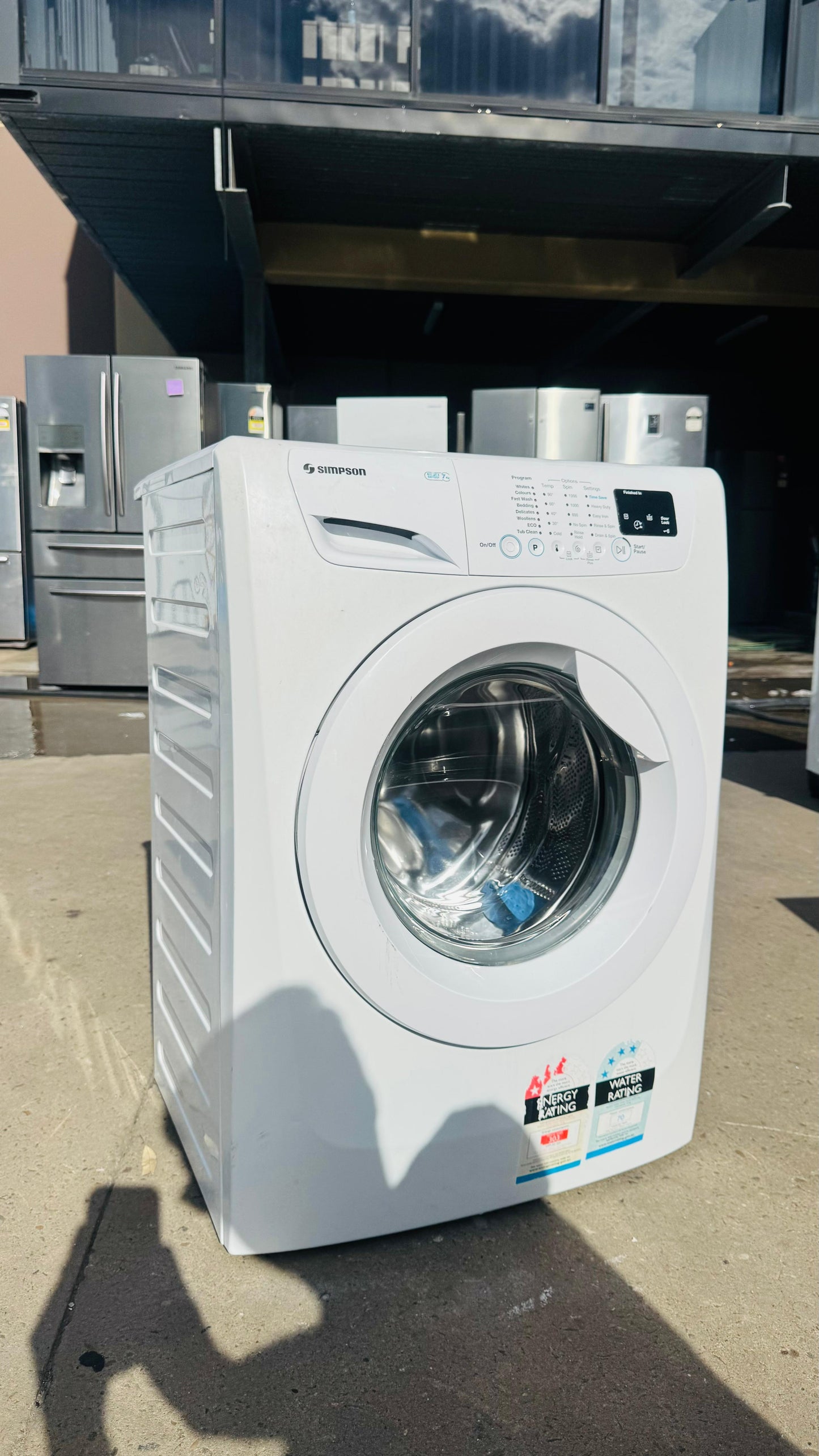 SIMPSON 7KGS FRONT LOADER WASHING MACHINE