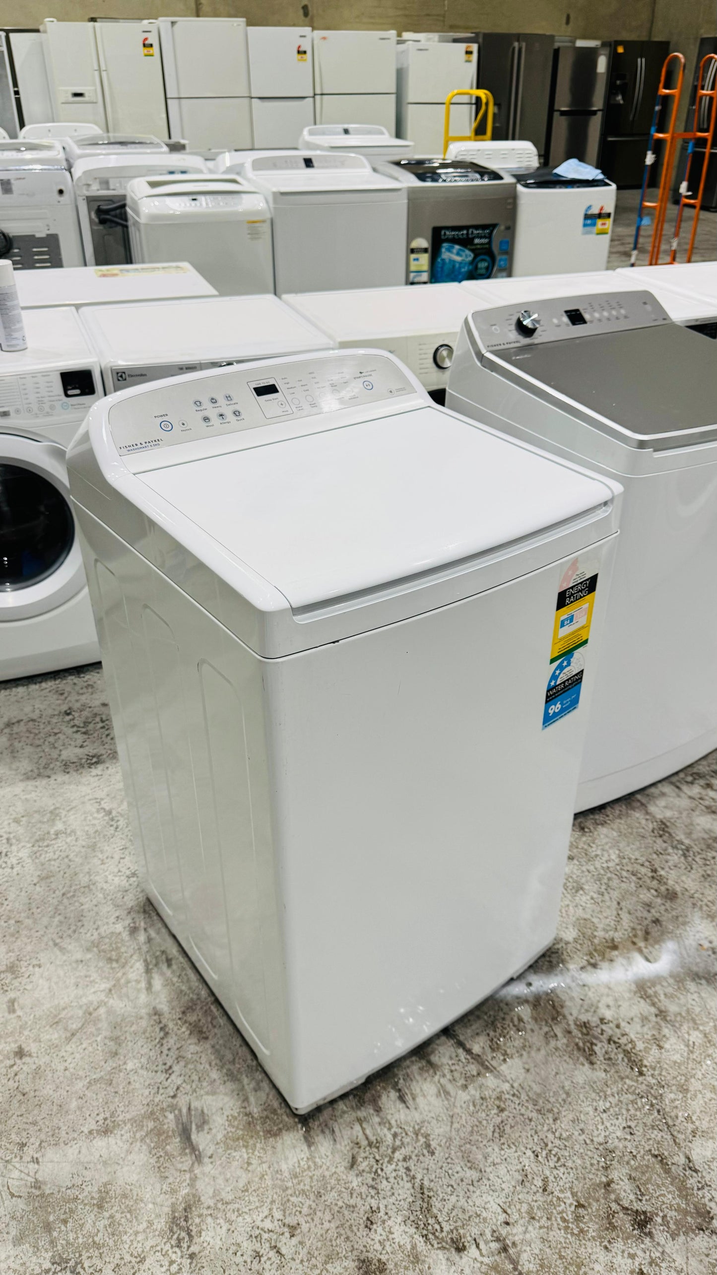 FISHER AND PAYKEL 8.5KGS TOP LOADER WASHING MACHINE