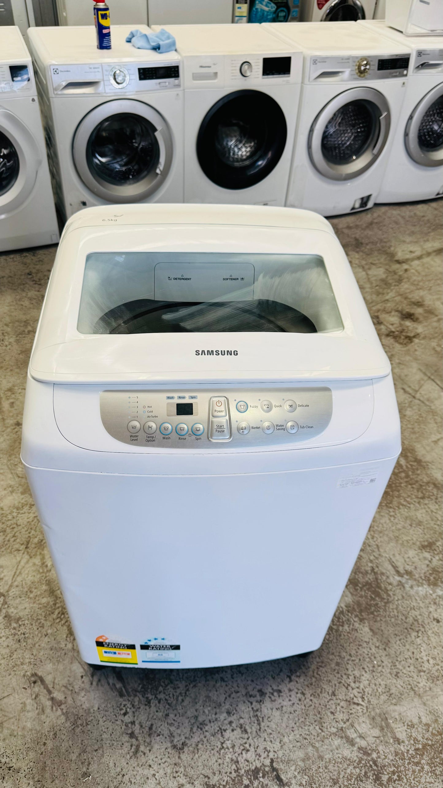 SAMSUNG 6.5KGS TOP LOADER WASHING MACHINE