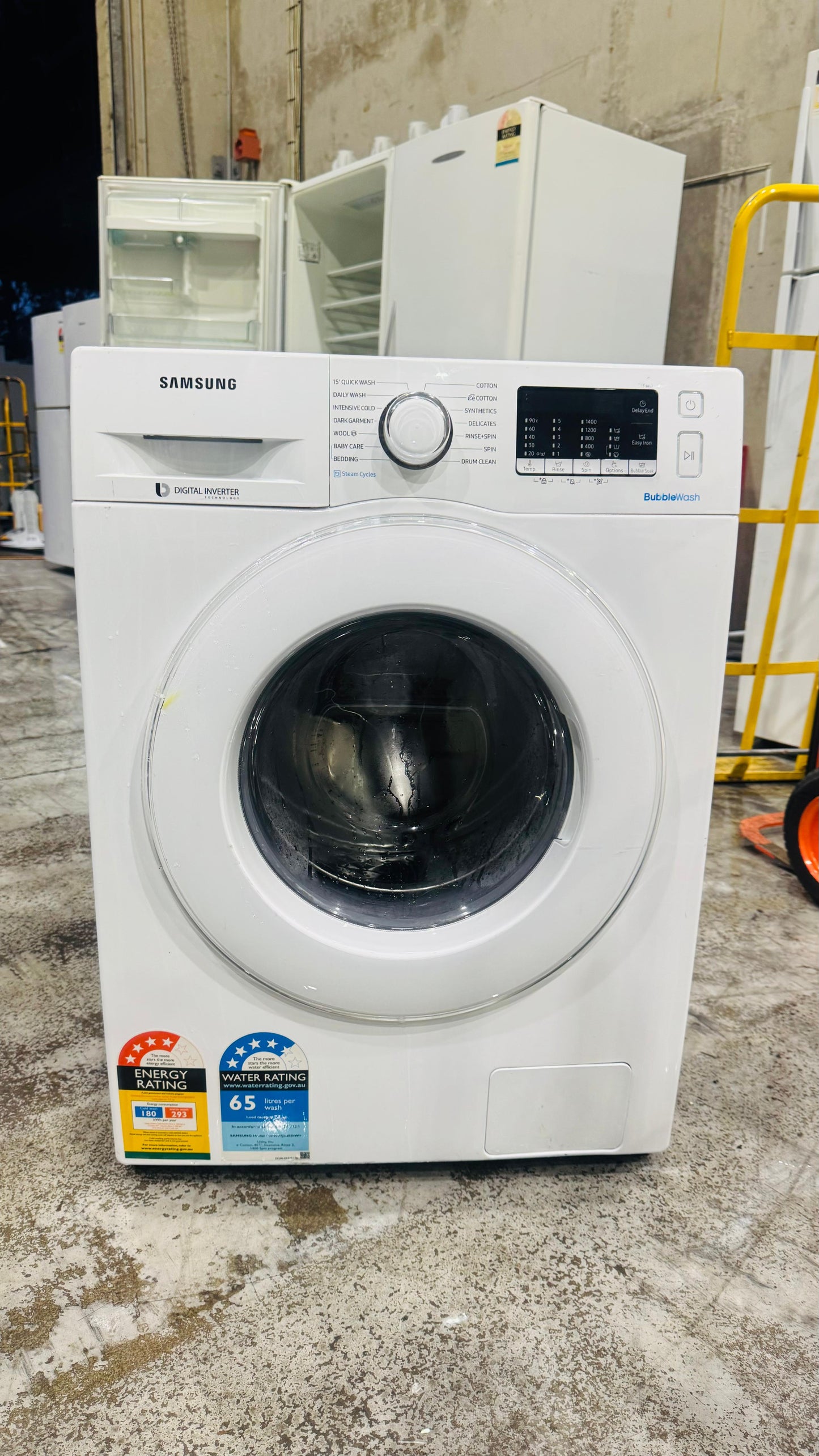 SAMSUNG 7.5KGS FRONT LOADER WASHING MACHINE