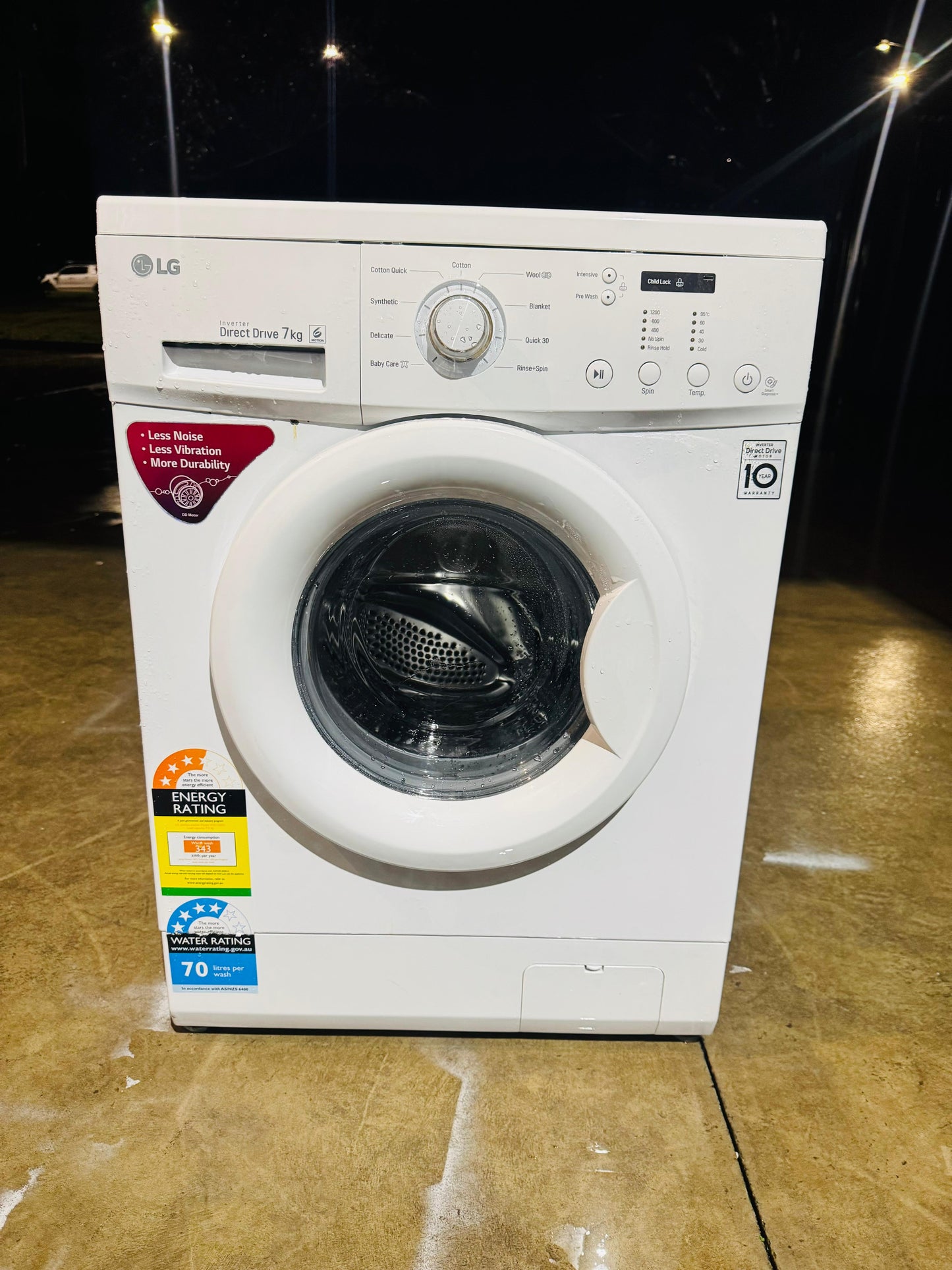 LG 7 KGS FRONT LOADER WASHING MACHINE