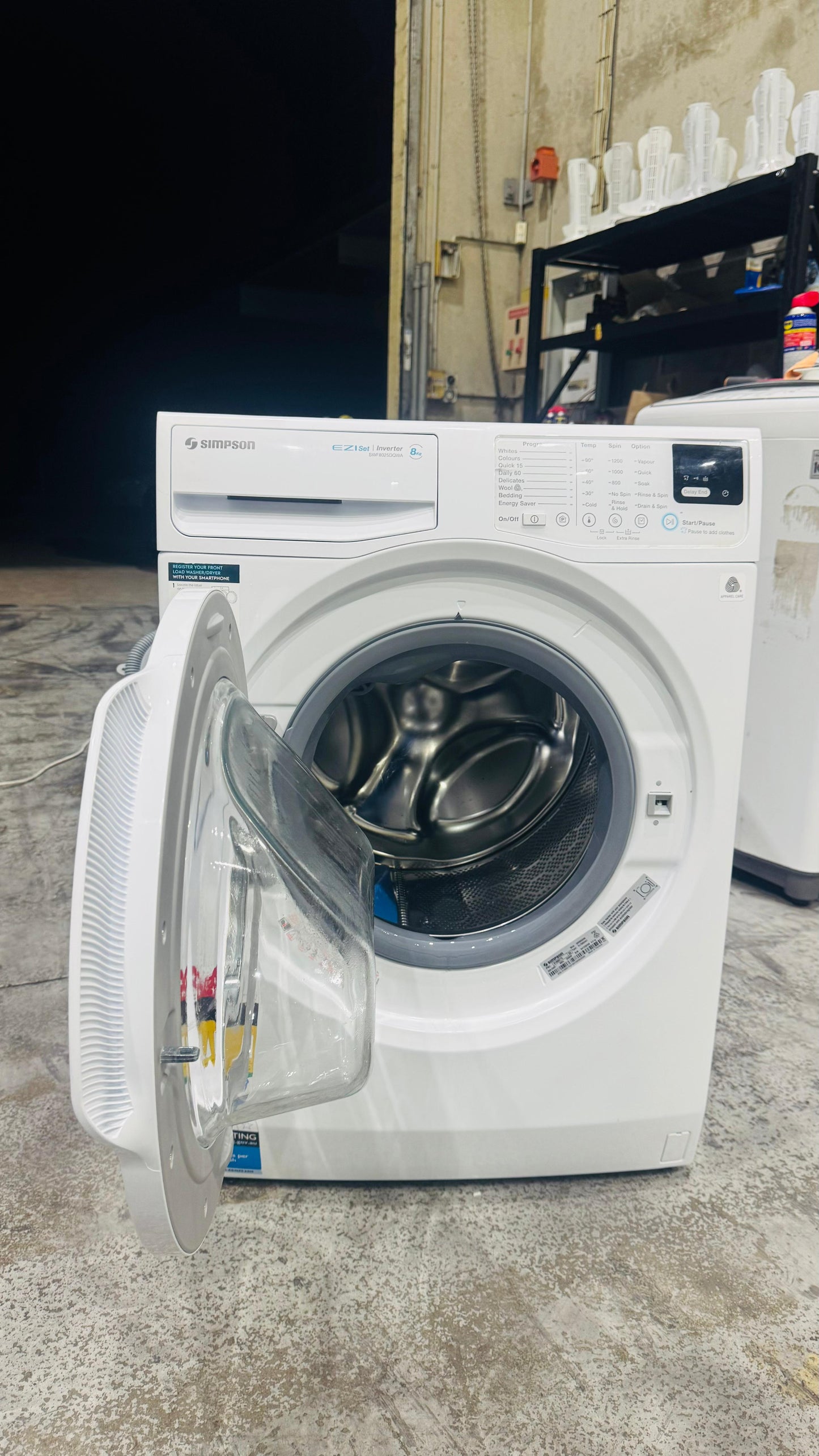 SIMPSON 8KGS FRONT LOADER WASHING MACHINE