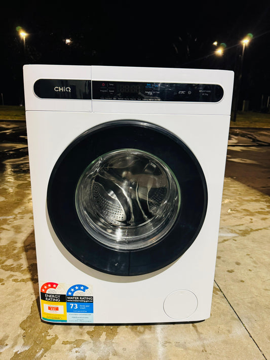 CHIQ 8.5 KGS FRONT LOADER WASHING MACHINE ✅