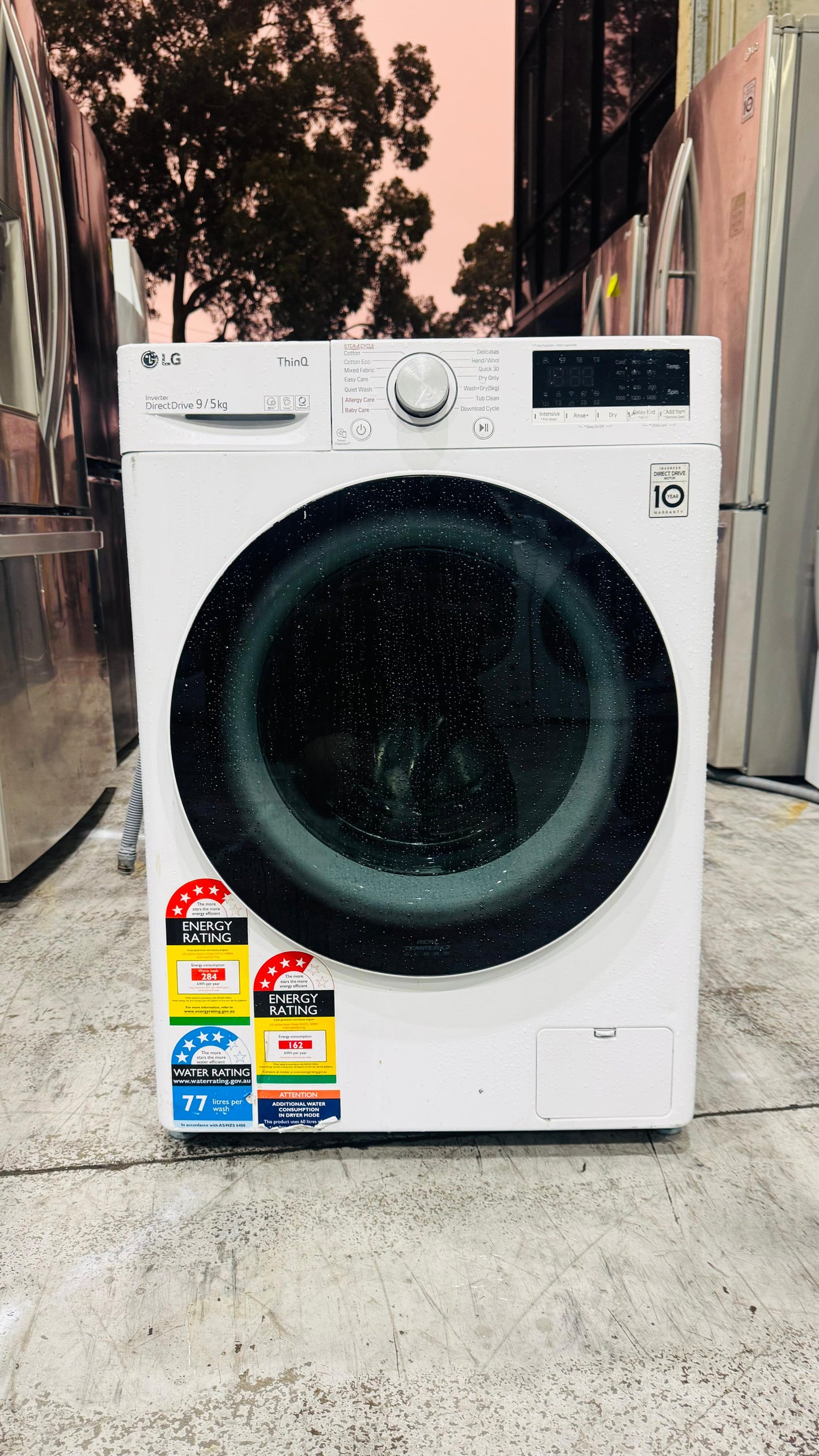 LG 9KGS FRONT LOADER WASHING MACHINE