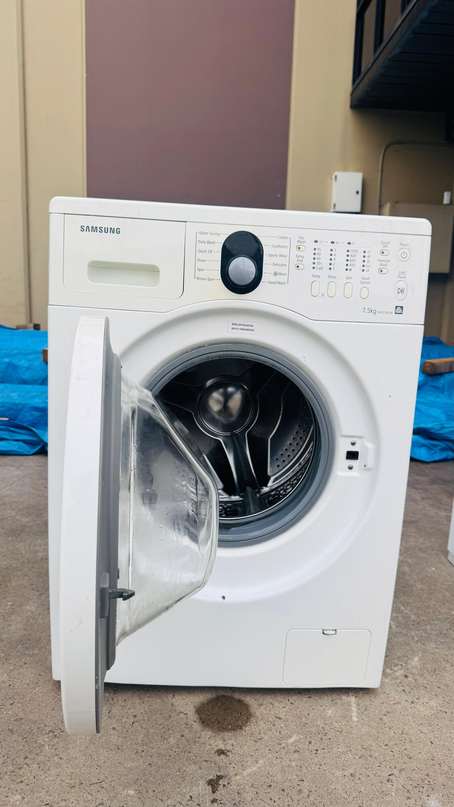 SAMSUNG 7.5KGS FRONT LOADER WASHING MACHINE