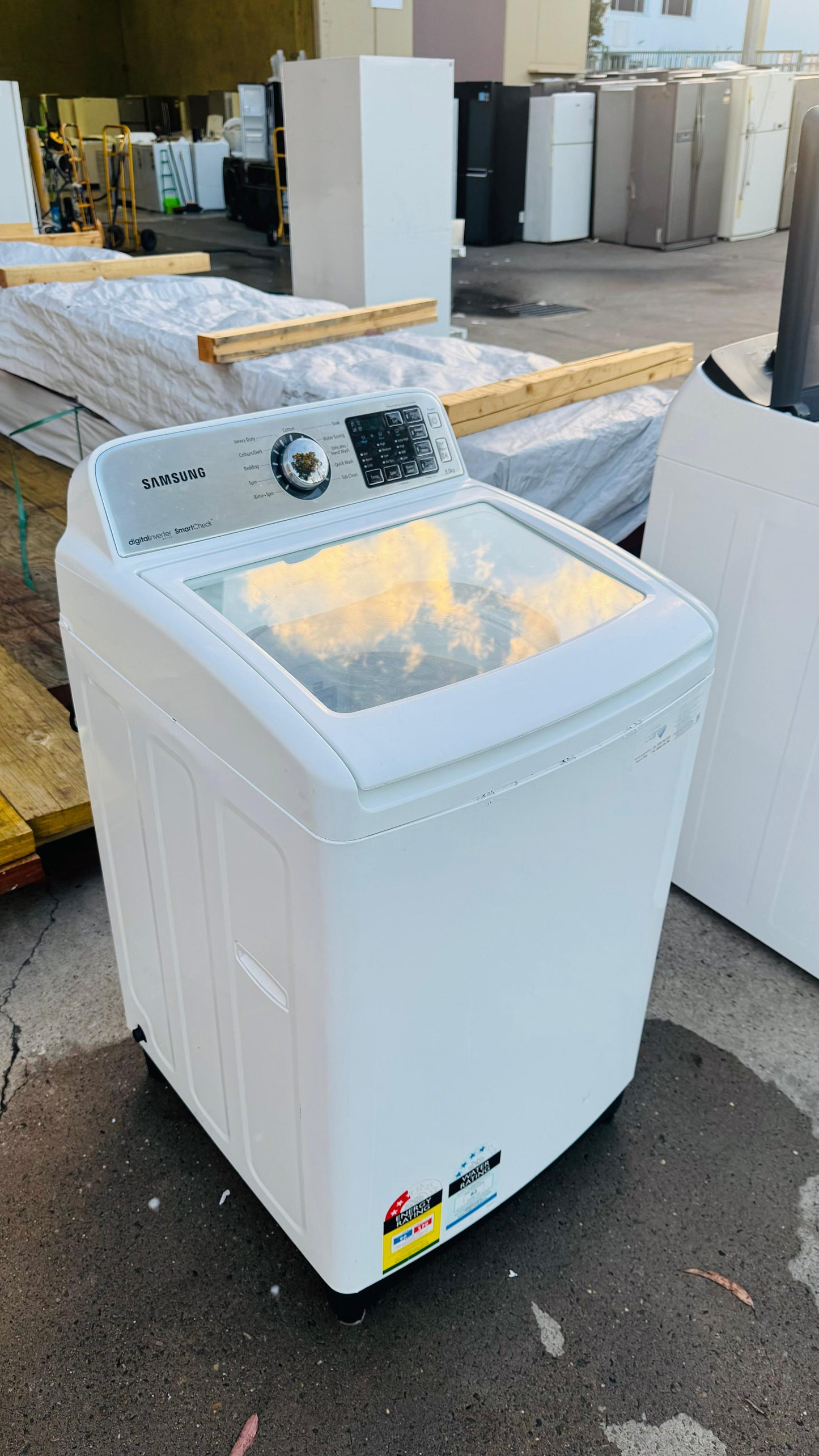 SAMSUNG 8KGS TOP LOADER WASHING MACHINE