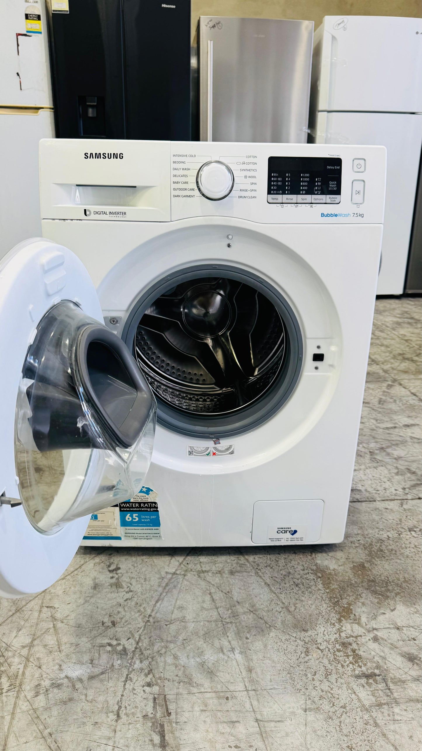SAMSUNG 7.5KGS FRONT LOADER WASHING MACHINE
