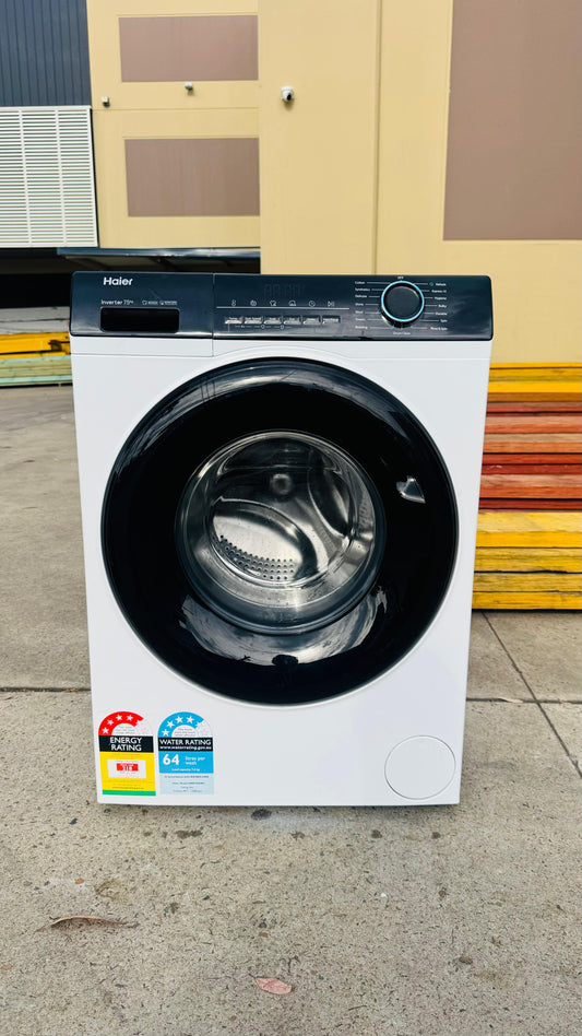 HAIER 7.5KGS FRONT LOADER WASHING MACHINE