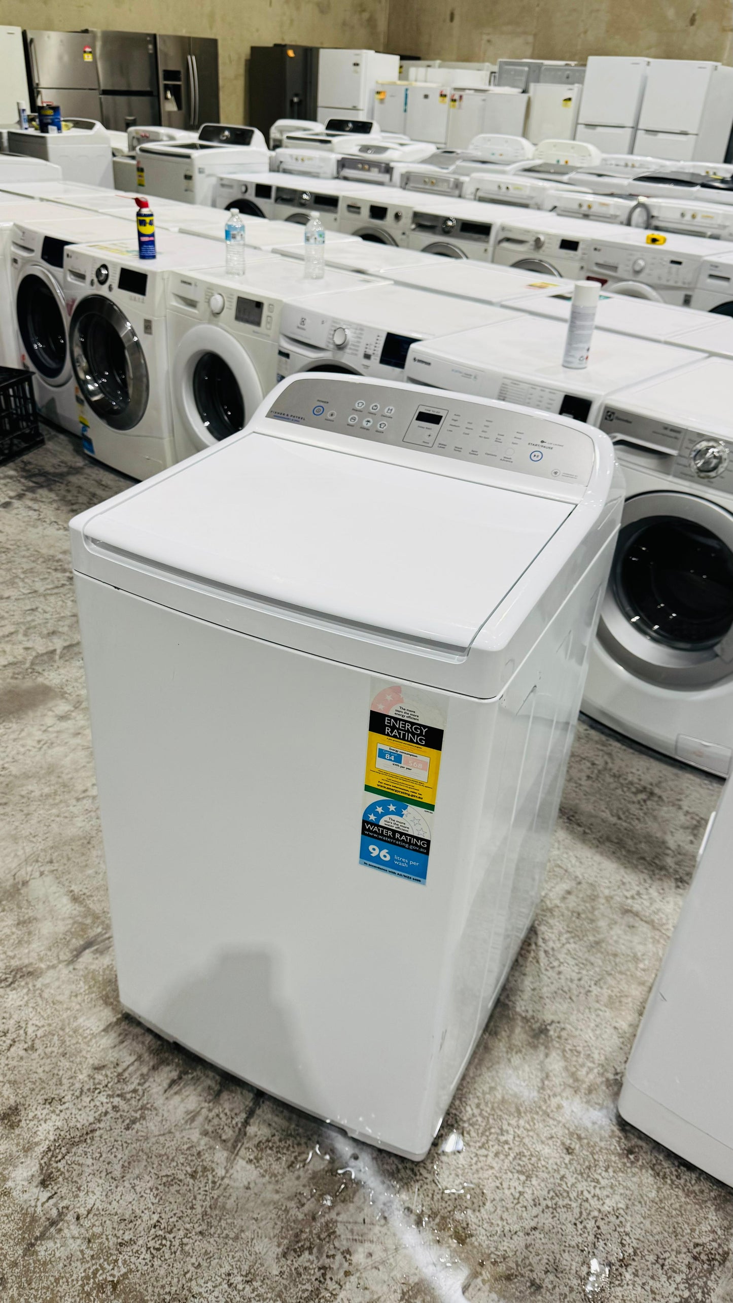 FISHER AND PAYKEL 8.5KGS TOP LOADER WASHING MACHINE