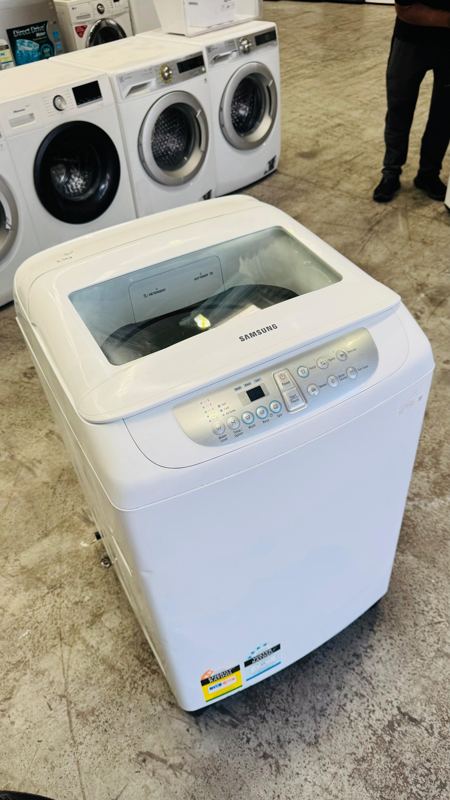 SAMSUNG 6.5KGS TOP LOADER WASHING MACHINE