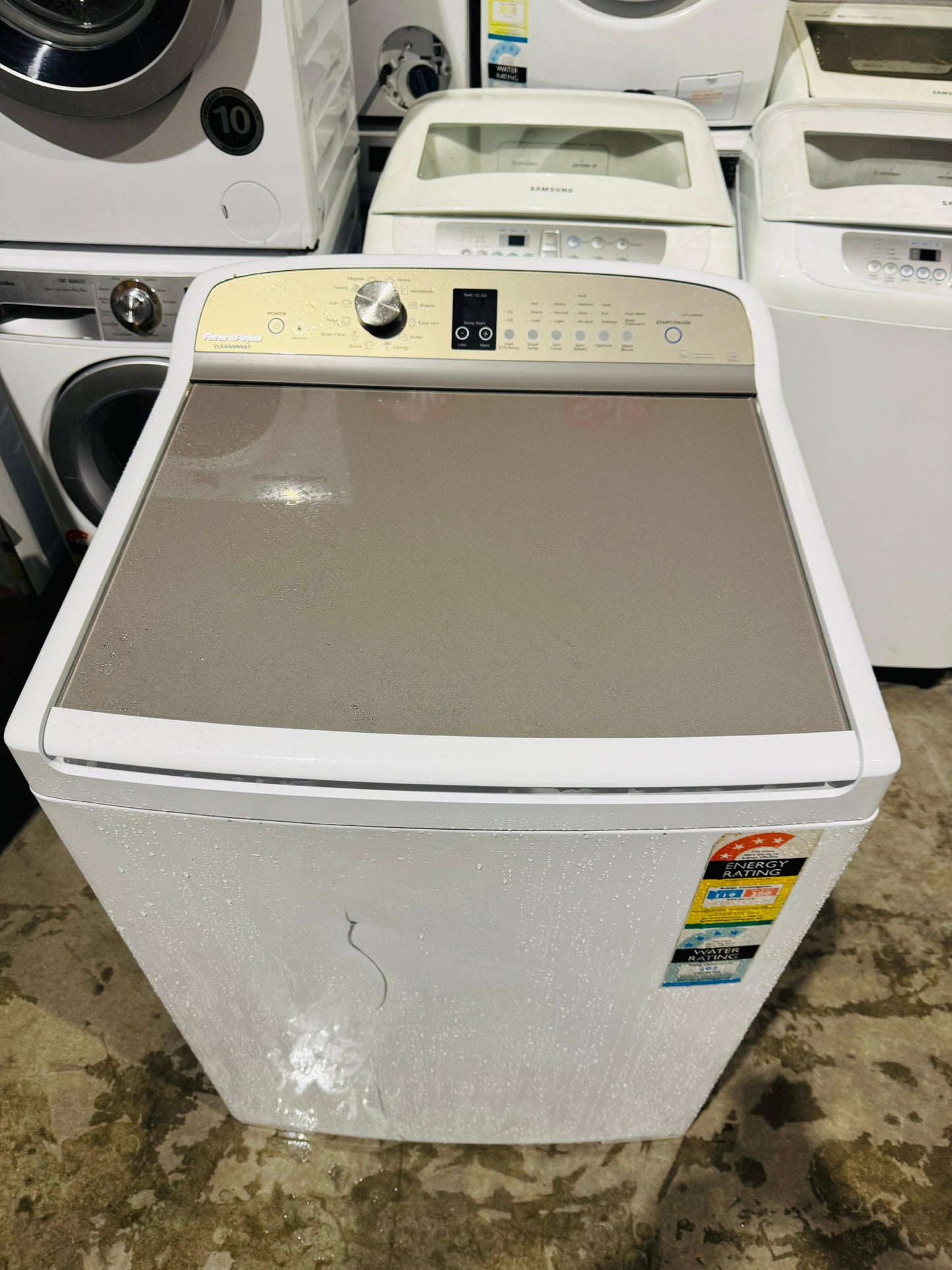FISHER AND PAYKEL 10 KGS TOP LOADER WASHING MACHINE